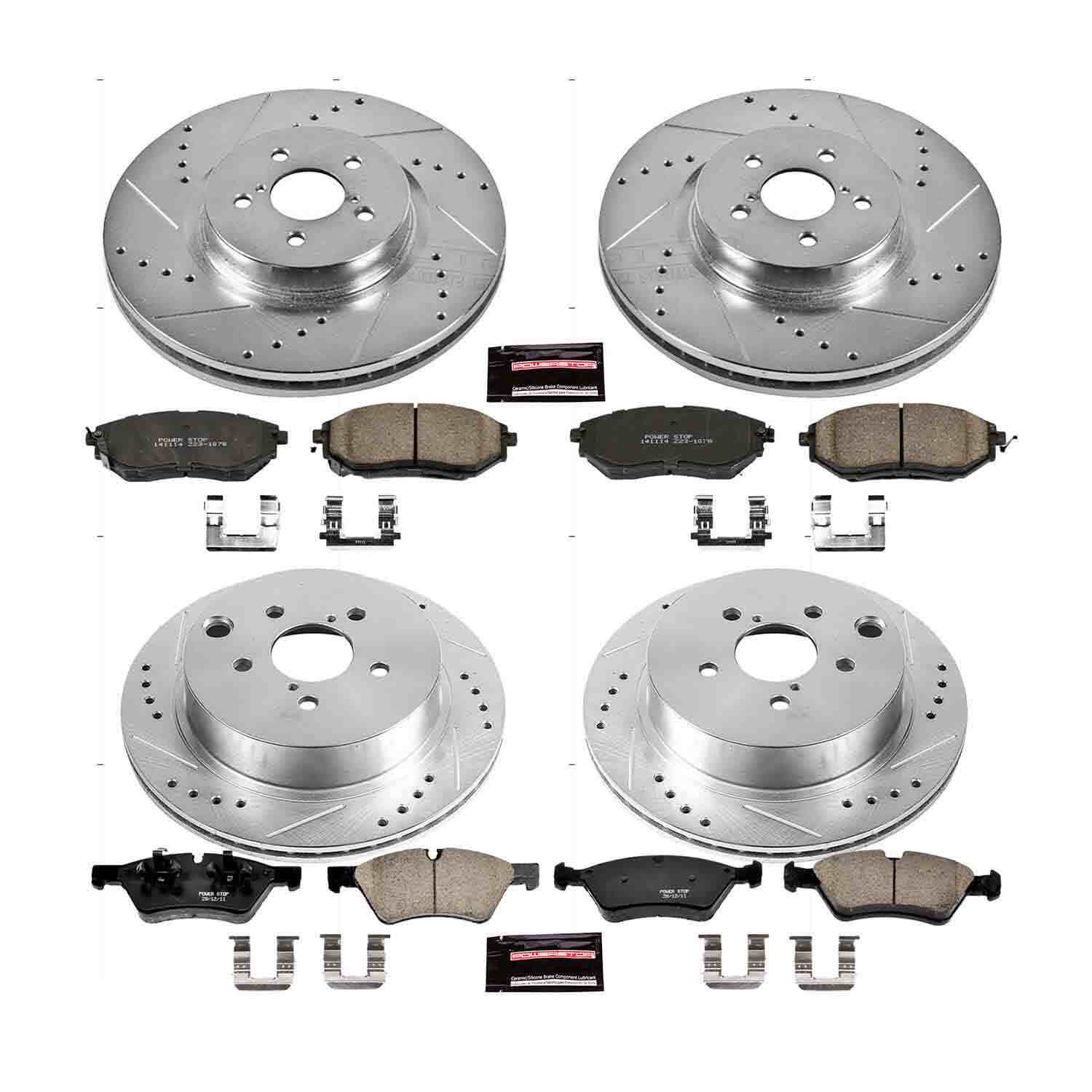 Power Stop 14-18 Subaru Forester Front & Rear Z23 Evolution Sport Brake Kit