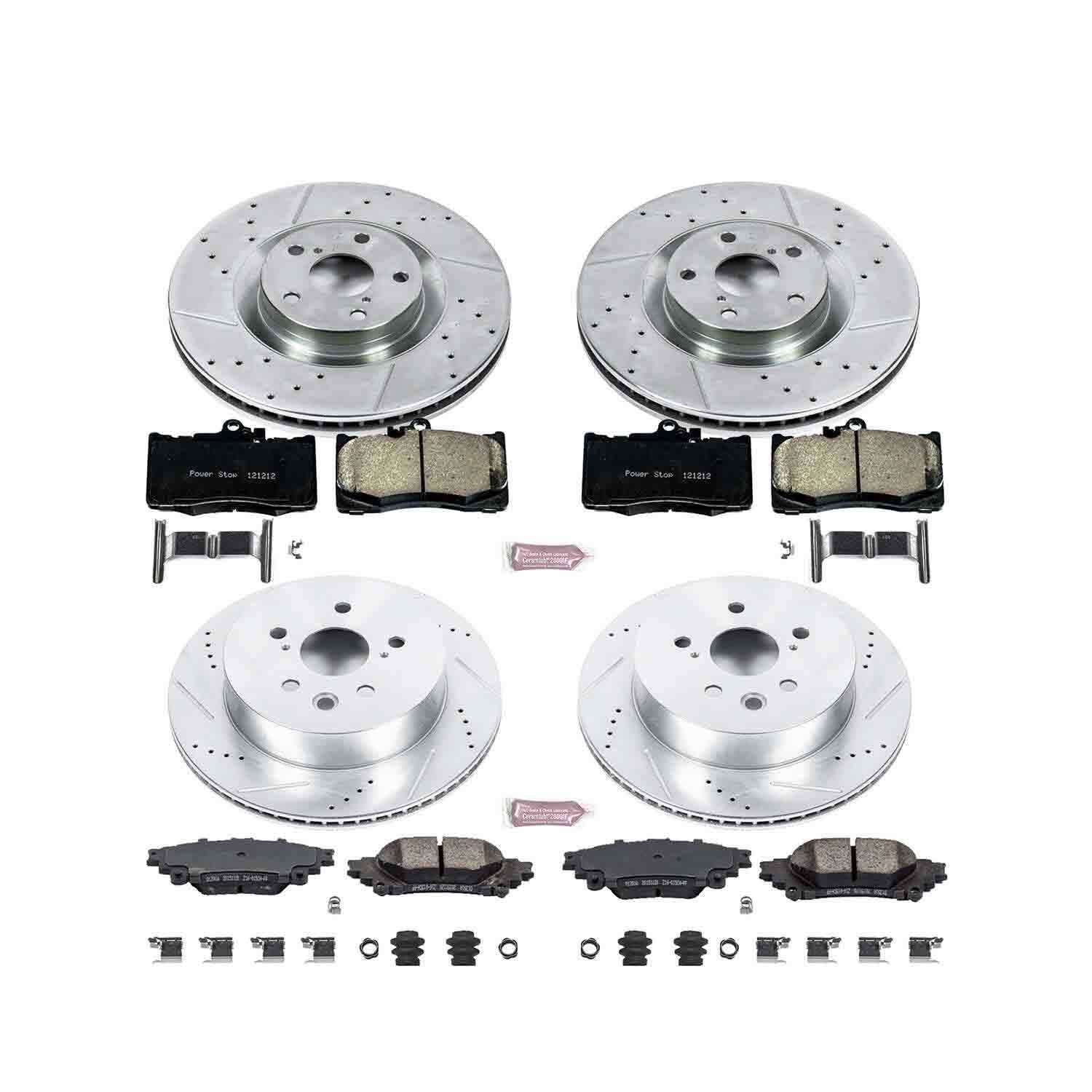 Power Stop 14-15 Lexus IS350 Front & Rear Z23 Evolution Sport Brake Kit