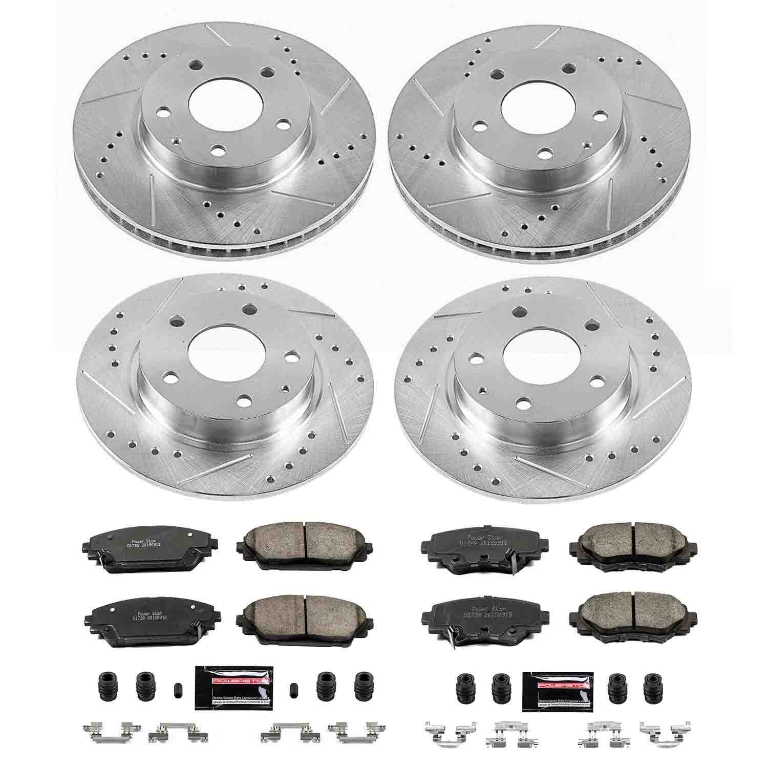 Power Stop 14-16 Mazda 3 Front & Rear Z23 Evolution Sport Brake Kit