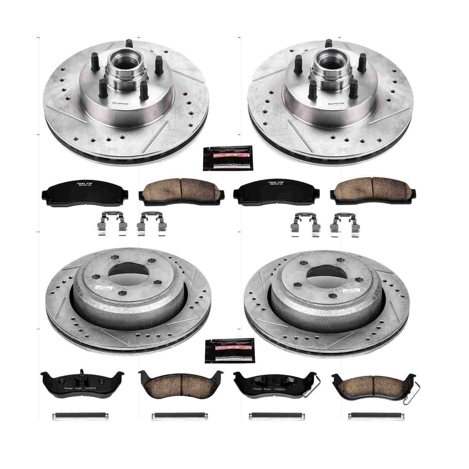Power Stop 10-11 Ford Ranger Front & Rear Z23 Evolution Sport Brake Kit