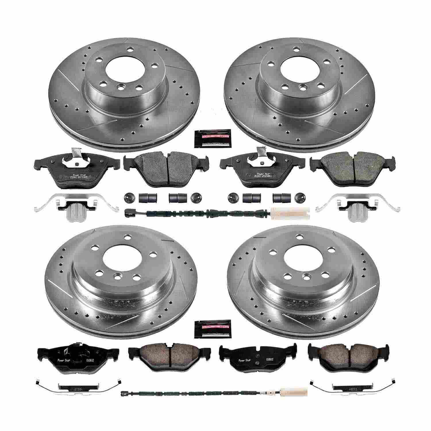 Power Stop 13-15 BMW X1 Front & Rear Z23 Evolution Sport Brake Kit