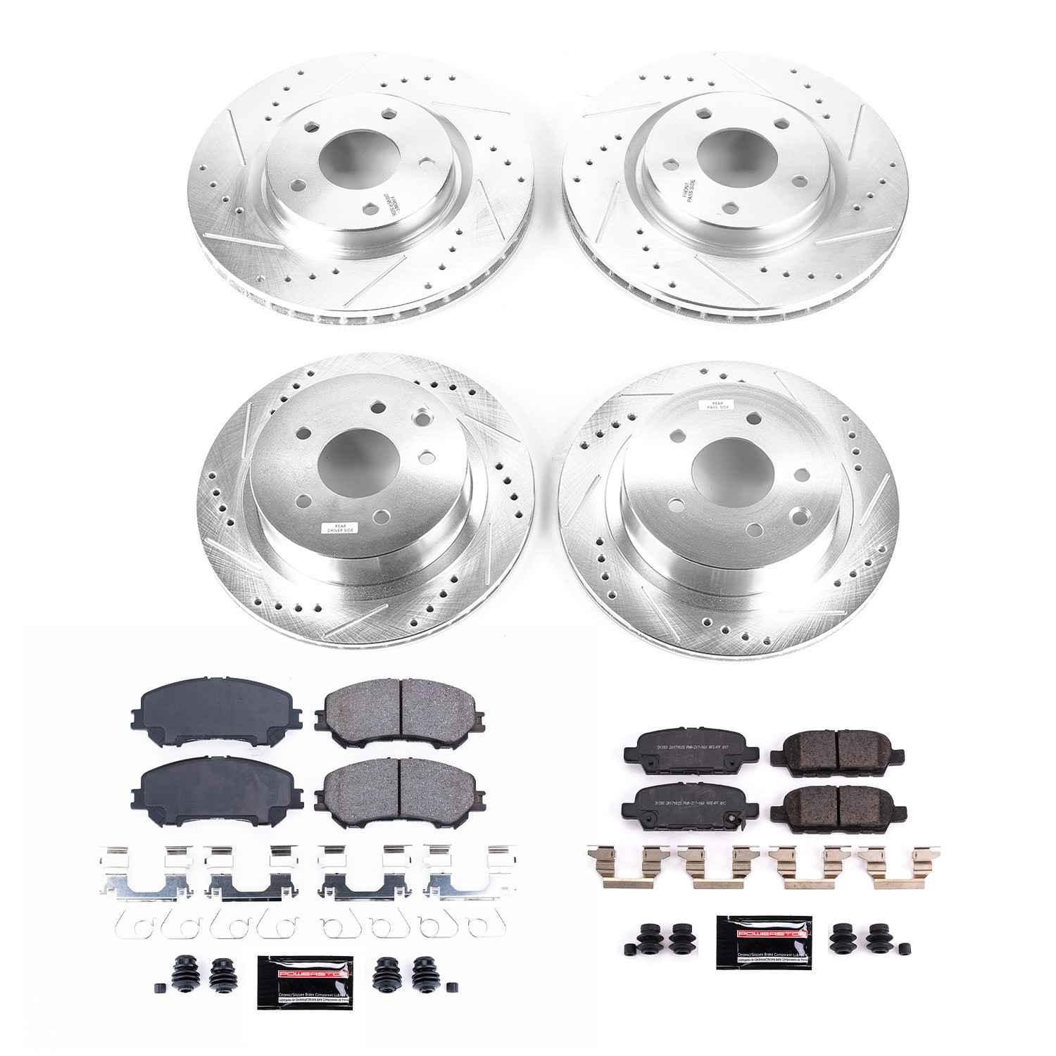 Power Stop 14-19 Nissan Rogue Front & Rear Z23 Evolution Sport Brake Kit