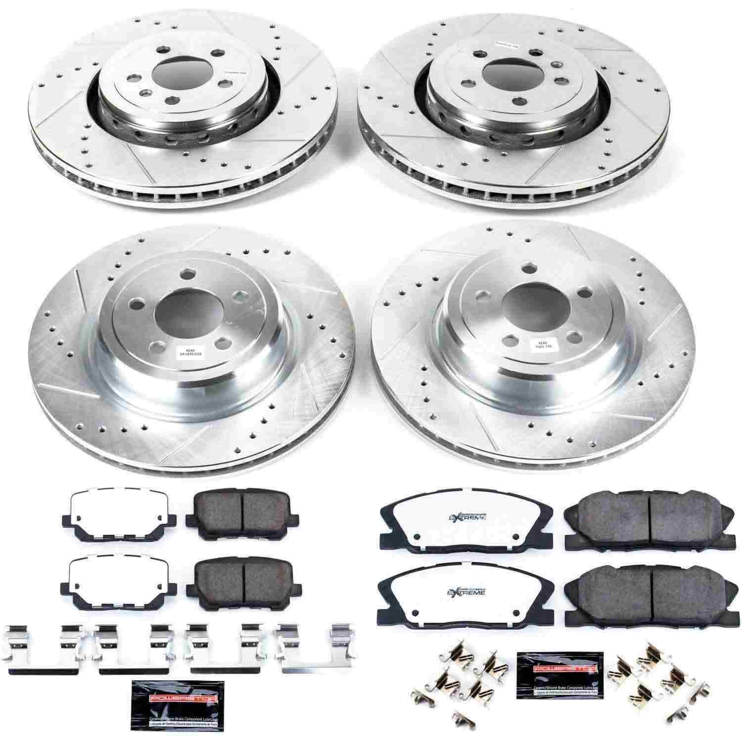 Power Stop 14-23 Dodge Charger Front and Rear Z26 Street Brake Kit