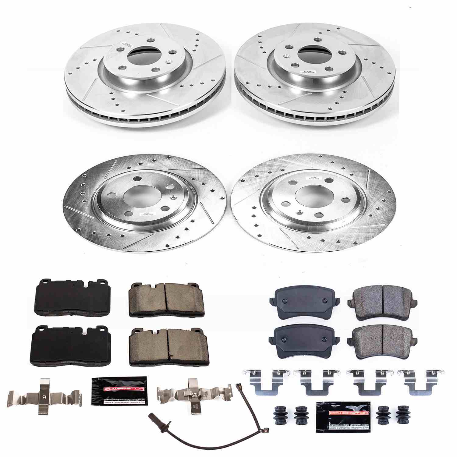 Power Stop 2013 Audi Q5 Front & Rear Z23 Evolution Sport Brake Kit