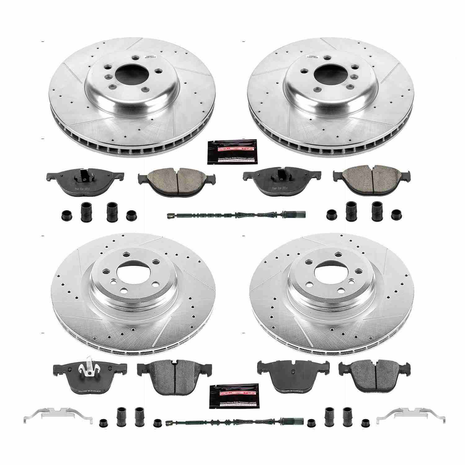 Power Stop 10-15 BMW 750Li Front & Rear Z23 Evolution Brake Kit