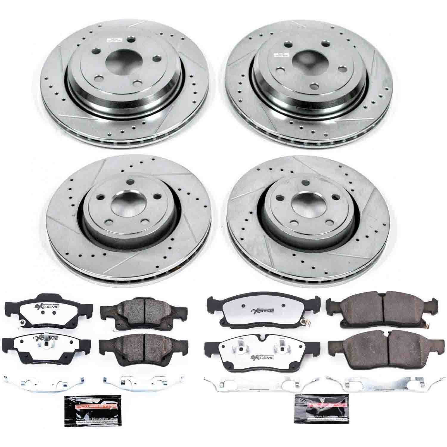 Power Stop 16-19 Jeep Grand Cherokee Front & Rear Z36 Truck & Tow Brake Kit