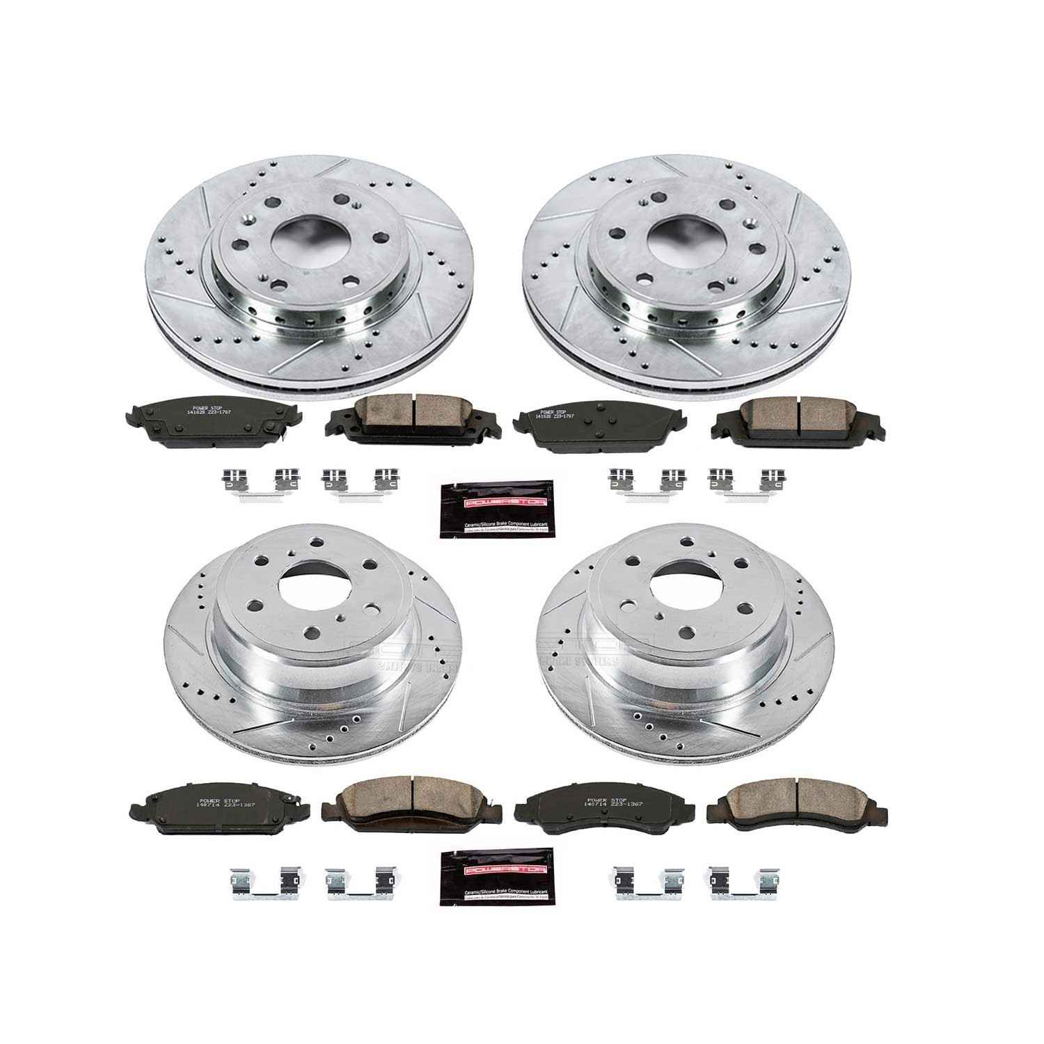 Power Stop 15-19 Chevrolet Tahoe Front & Rear Z23 Evolution Sport Brake Kit