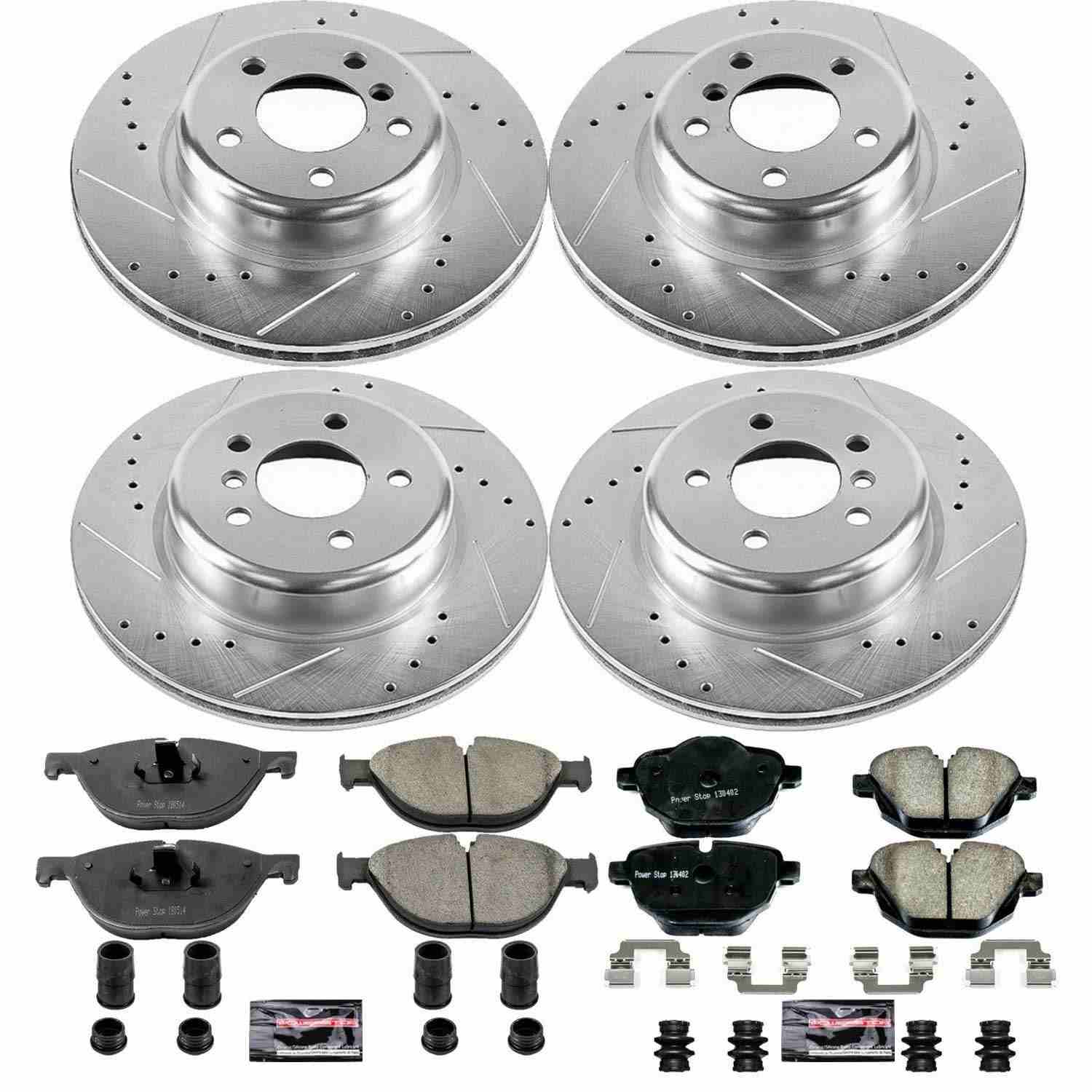 Power Stop 12-13 BMW 528i Front & Rear Z23 Evolution Sport Brake Kit