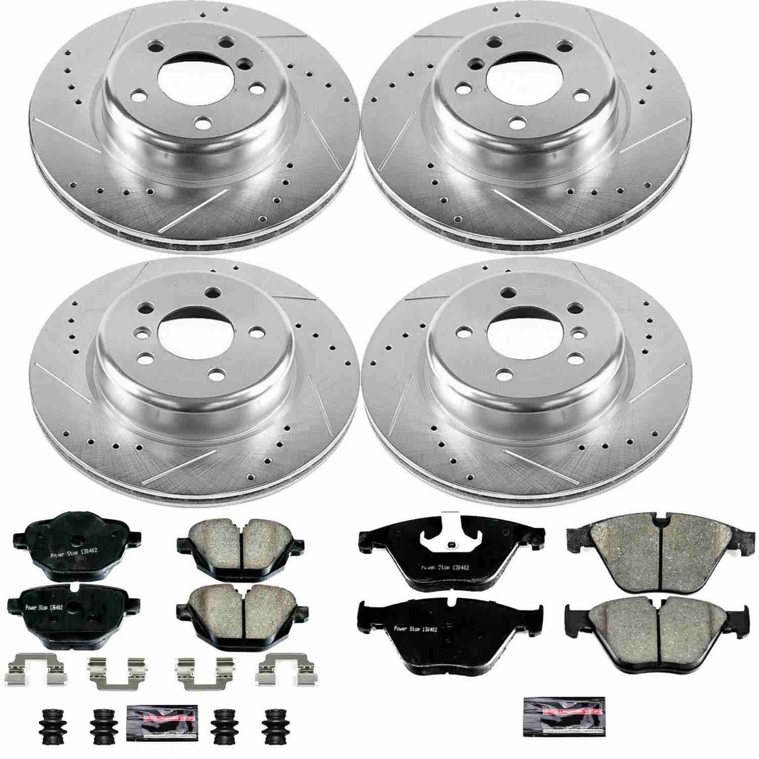 Power Stop 14-16 BMW 528i Front & Rear Z23 Evolution Sport Brake Kit