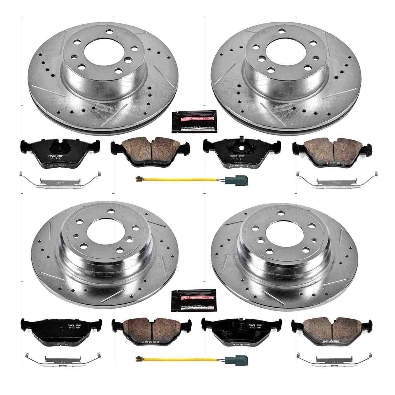 Power Stop 1989 BMW 525i Front & Rear Z23 Evolution Sport Brake Kit