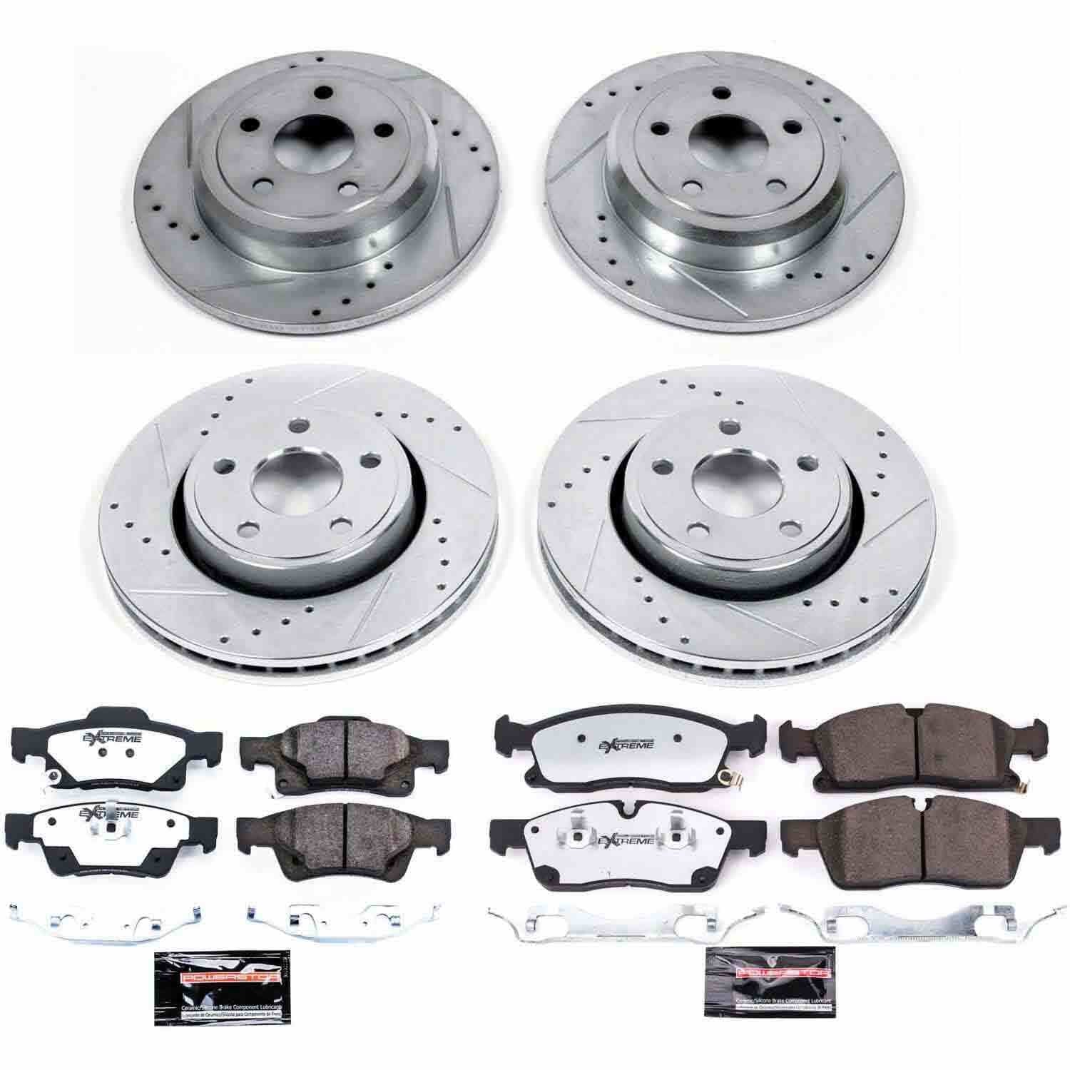 Power Stop 17-19 Jeep Grand Cherokee Front & Rear Z36 Truck & Tow Brake Kit