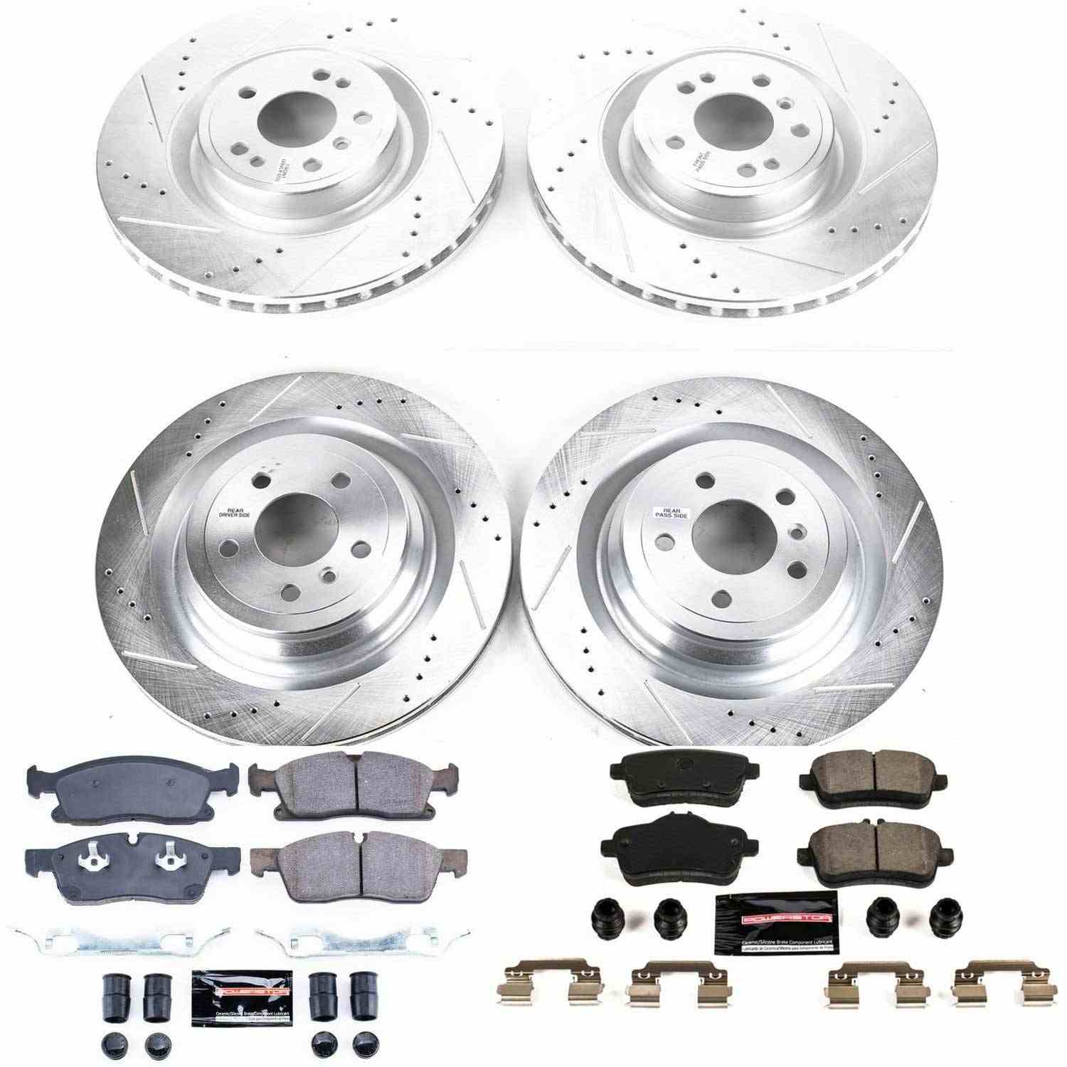 Power Stop 2017 Mercedes-Benz GLS450 Front & Rear Z23 Evolution Sport Brake Kit