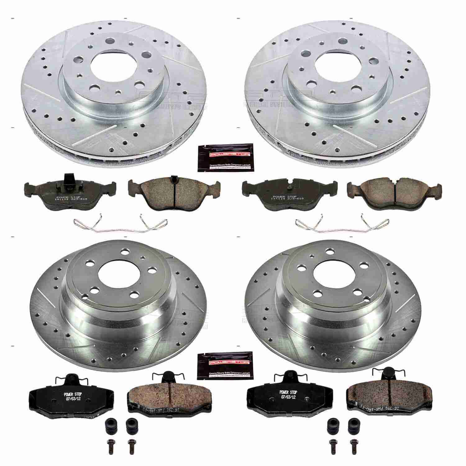 Power Stop 1997 Volvo 850 Front & Rear Z23 Evolution Sport Brake Kit