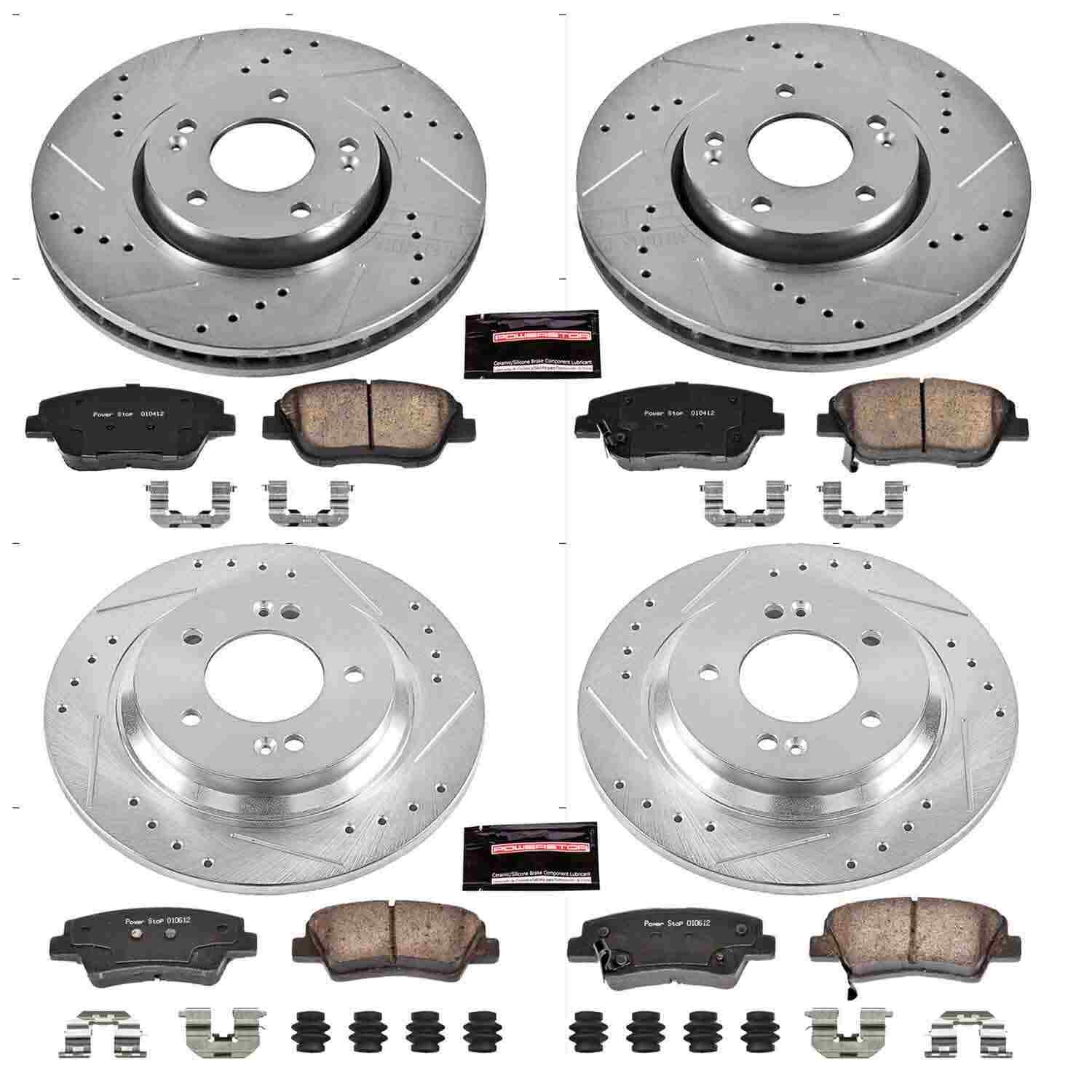 Power Stop 13-17 Kia Optima Front & Rear Z23 Evolution Sport Brake Kit