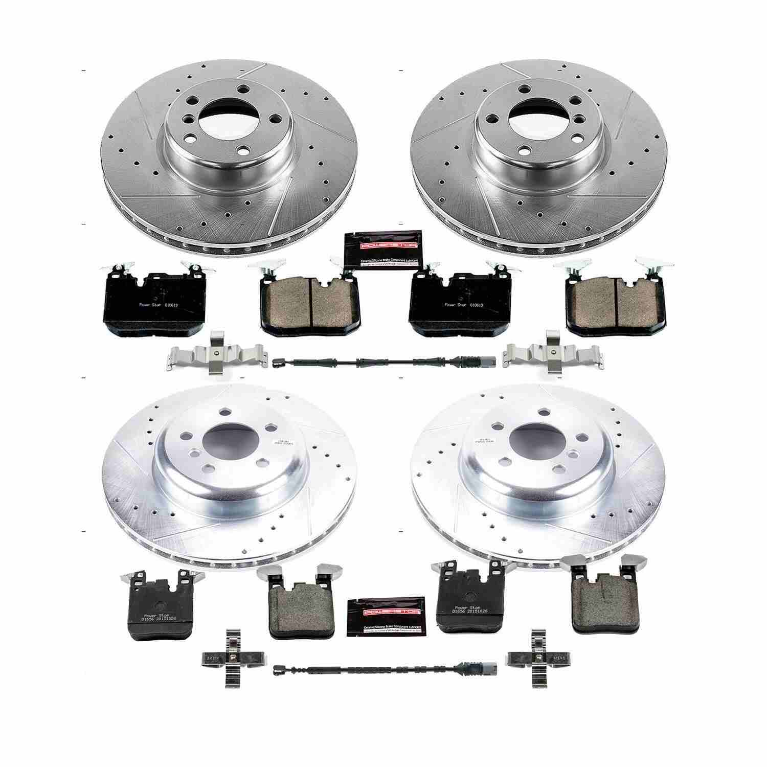 Power Stop 16-18 BMW 320i xDrive Front & Rear Z23 Evolution Sport Brake Kit