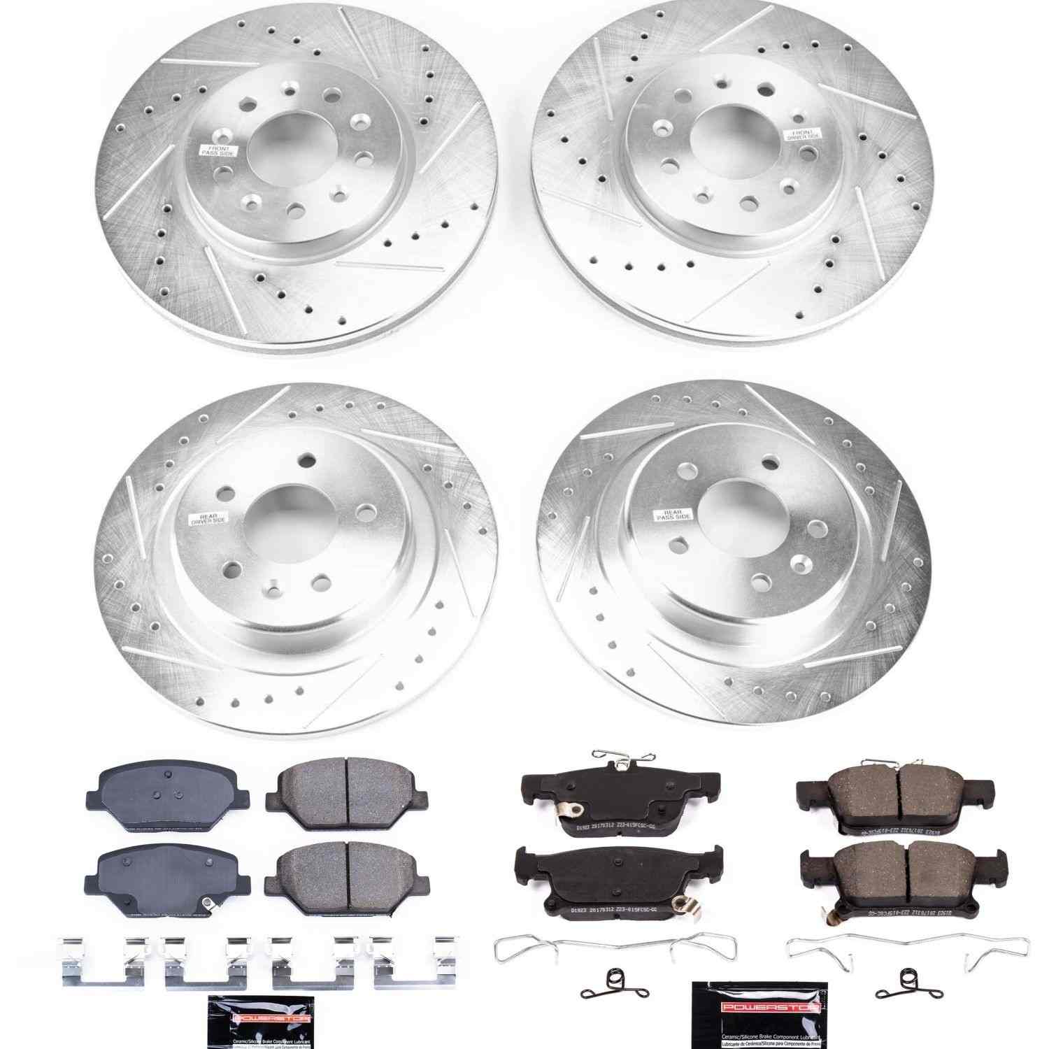 Power Stop 16-18 Buick Envision Front & Rear Z23 Evolution Sport Brake Kit