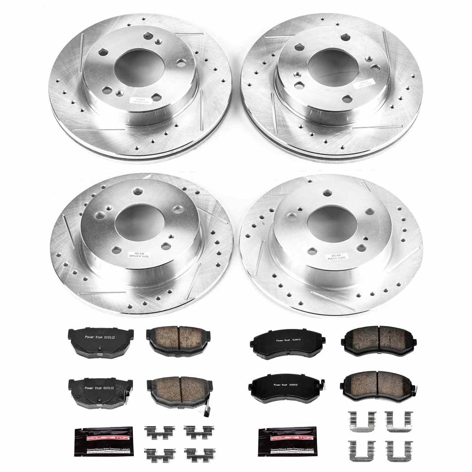 Power Stop 94-96 Nissan 240SX Front & Rear Z23 Evolution Sport Brake Kit