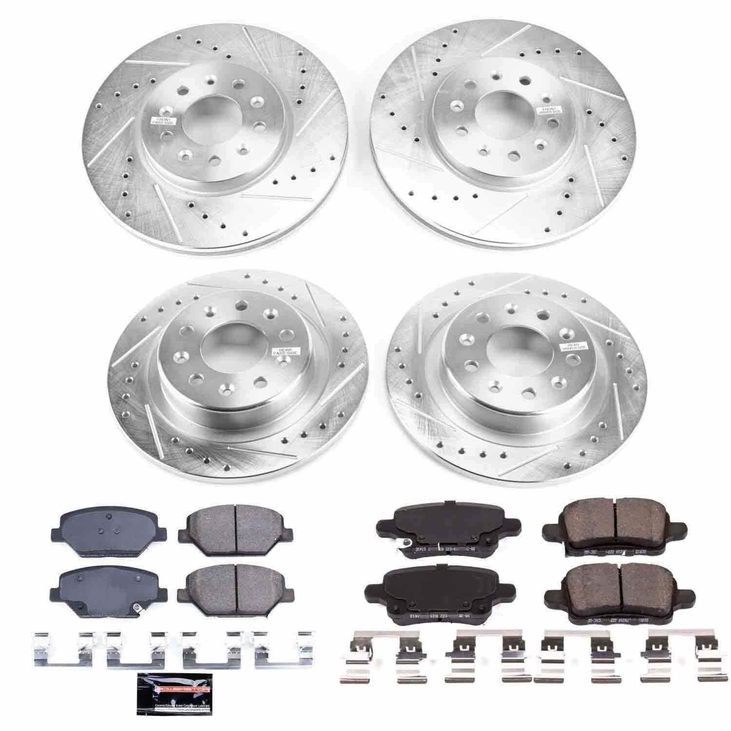 Power Stop 2018 Chevrolet Equinox Front & Rear Z23 Evolution Sport Brake Kit