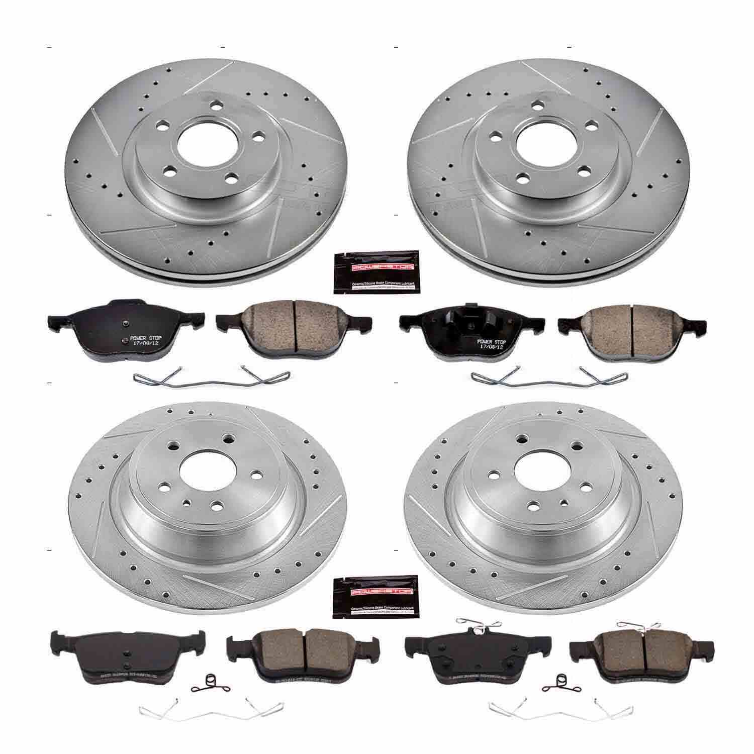Power Stop 17-19 Ford Escape Front & Rear Z23 Evolution Sport Brake Kit