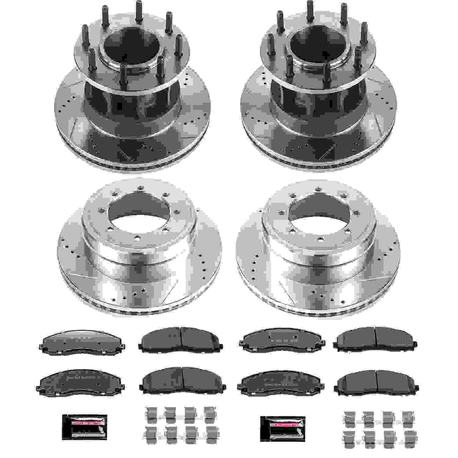 Power Stop 17-22 Ford F-350 Super Duty Front & Rear Z36 Truck & Tow Brake Kit