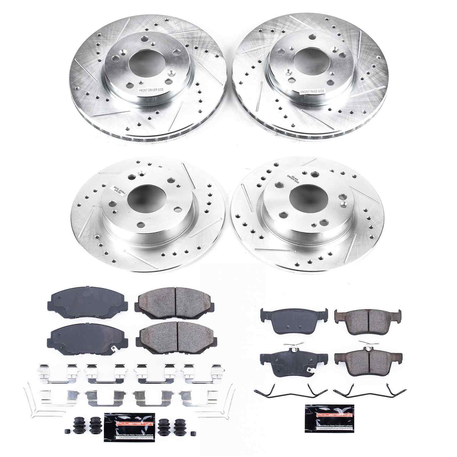 Power Stop 16-19 Honda Civic Front & Rear Z23 Evolution Sport Brake Kit