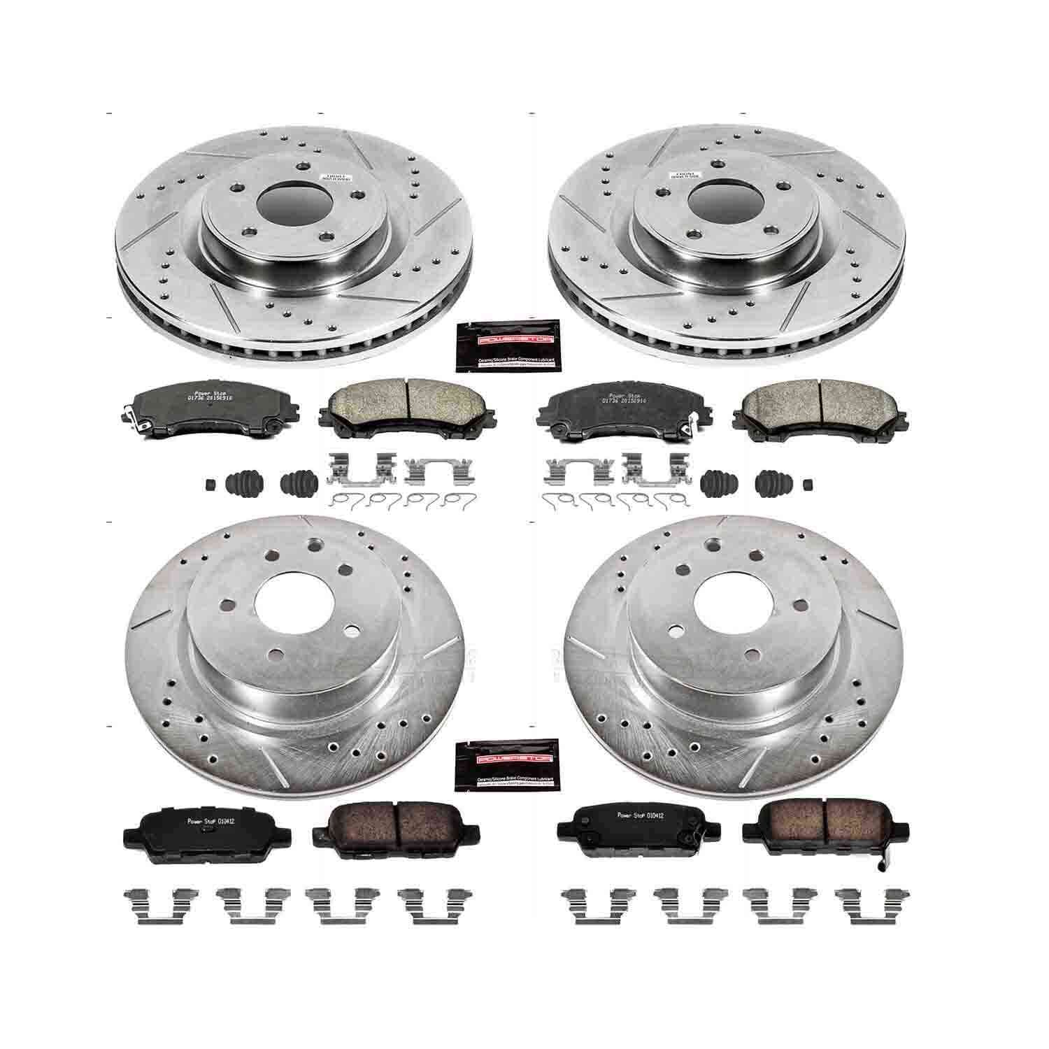 Power Stop 16-17 Infiniti QX50 Front & Rear Z23 Evolution Sport Brake Kit