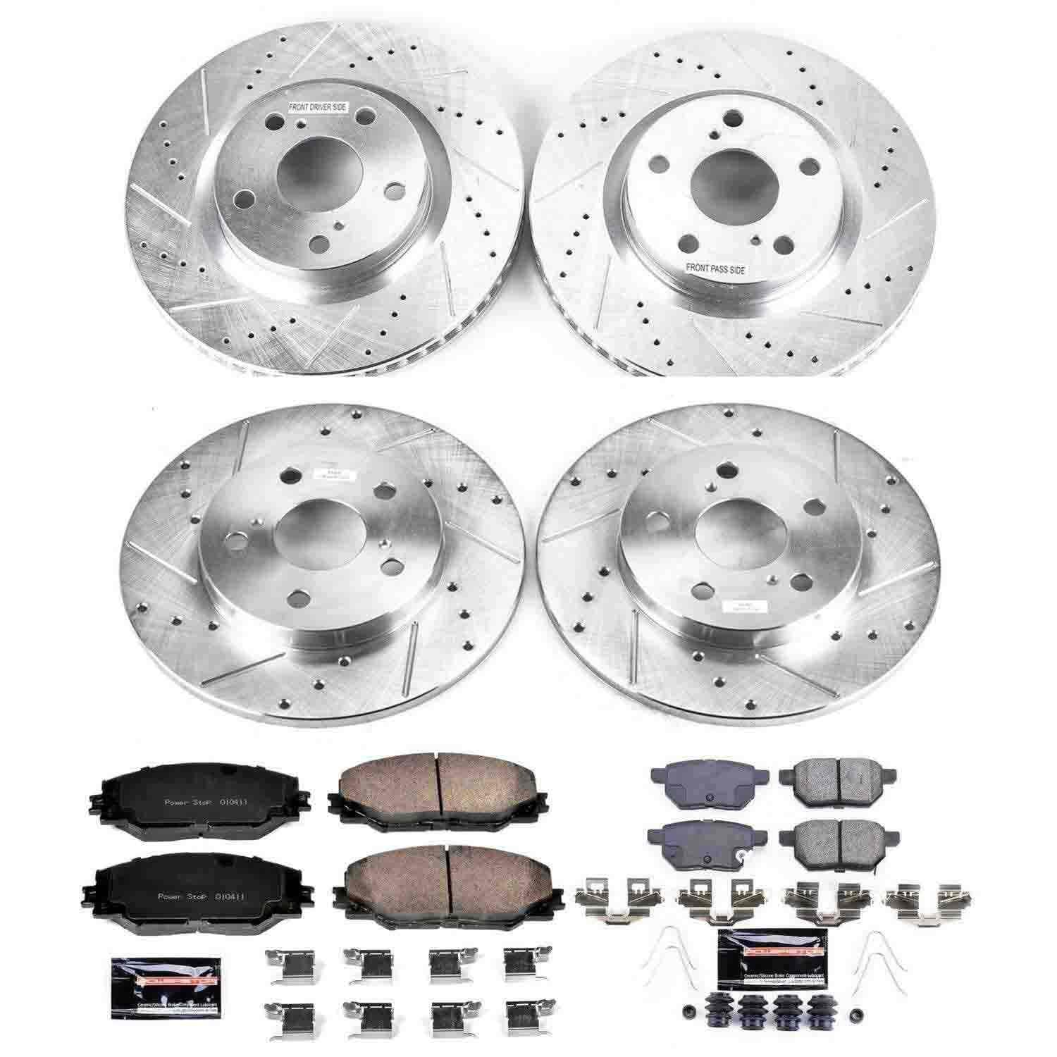 Power Stop 2016 Scion iM Front & Rear Z23 Evolution Sport Brake Kit