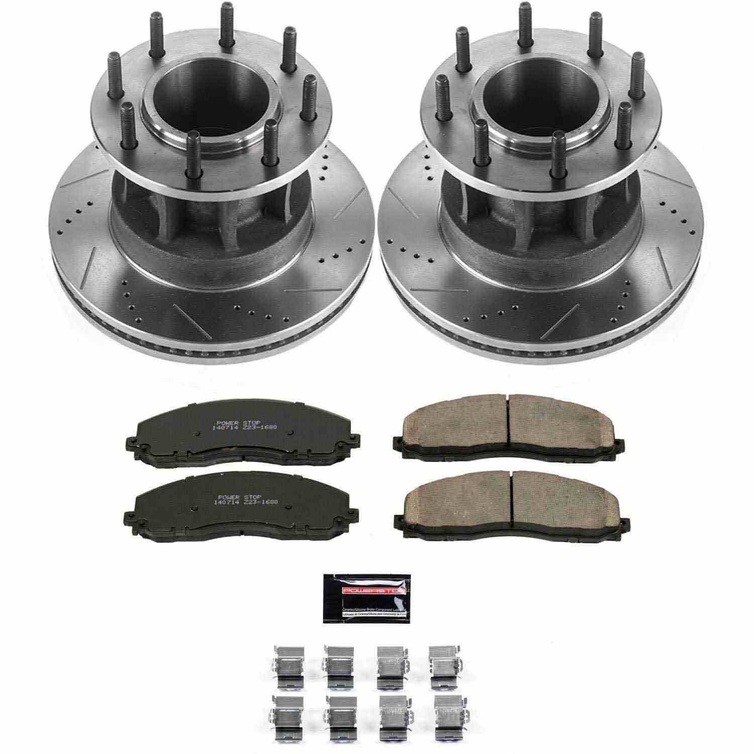 Power Stop 17-22 Ford F-350 Super Duty Front Z23 Evolution Brake Kit