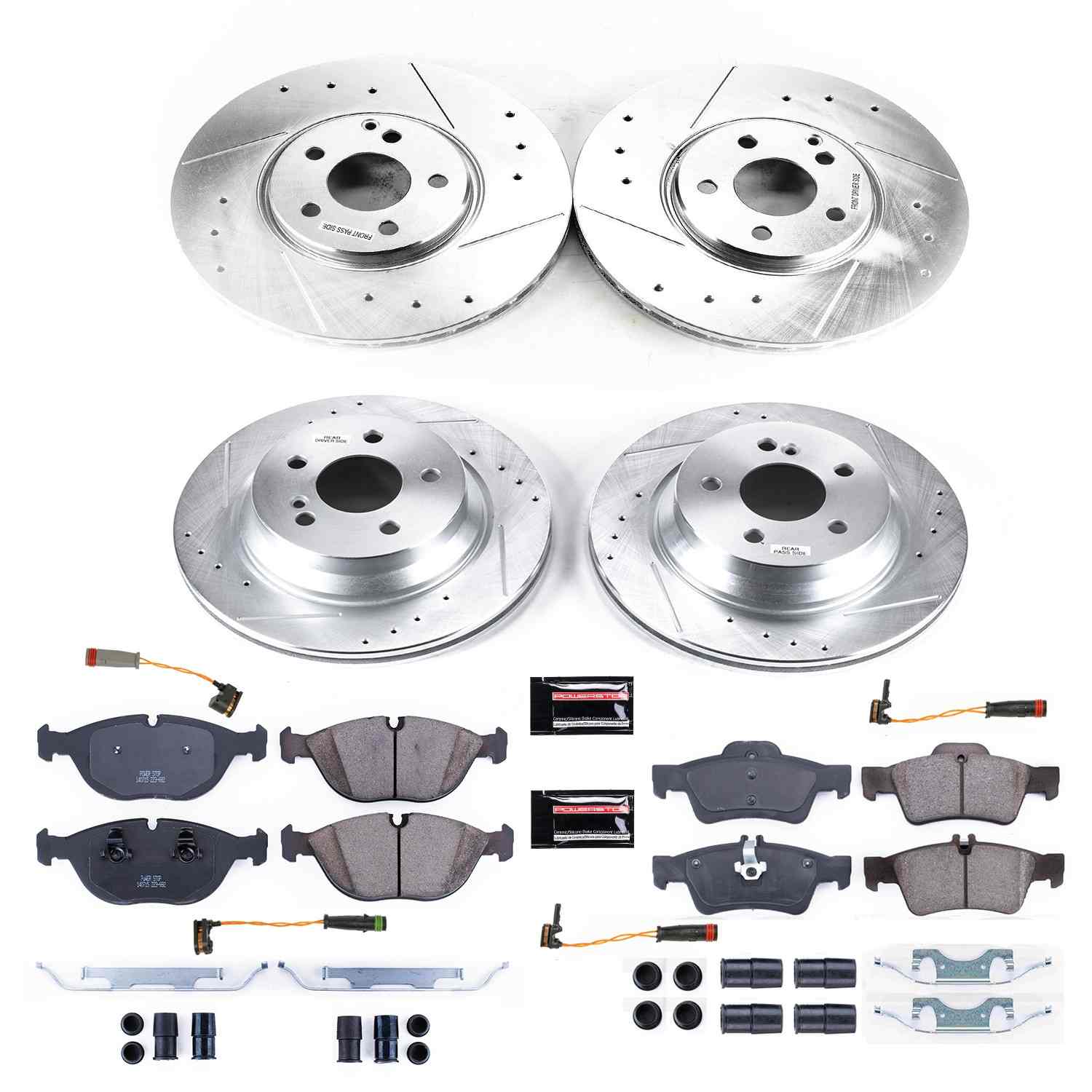 Power Stop 04-05 Mercedes-Benz E500 Front & Rear Z23 Evolution Sport Brake Kit