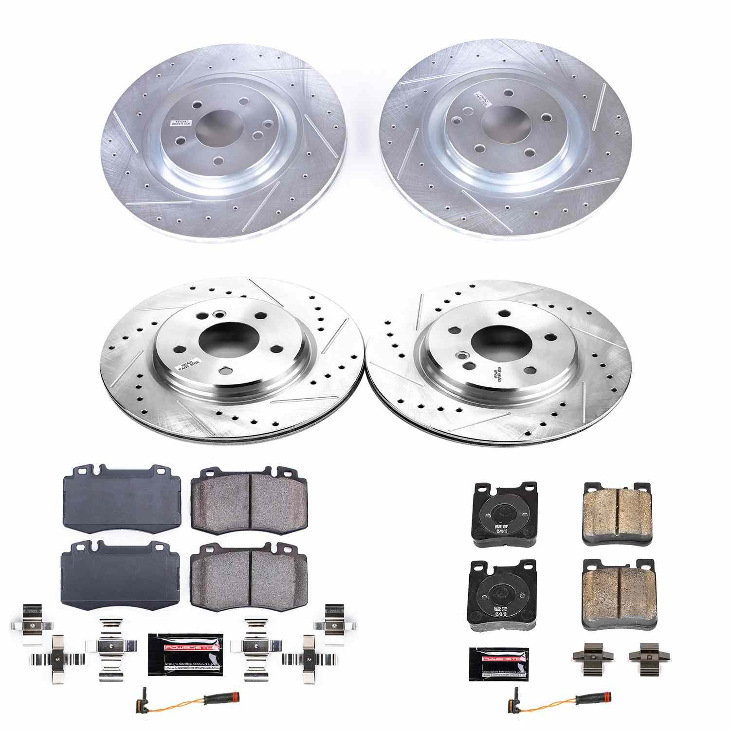 Power Stop 03-06 Mercedes-Benz CLK500 Front & Rear Z23 Evolution Sport Brake Kit