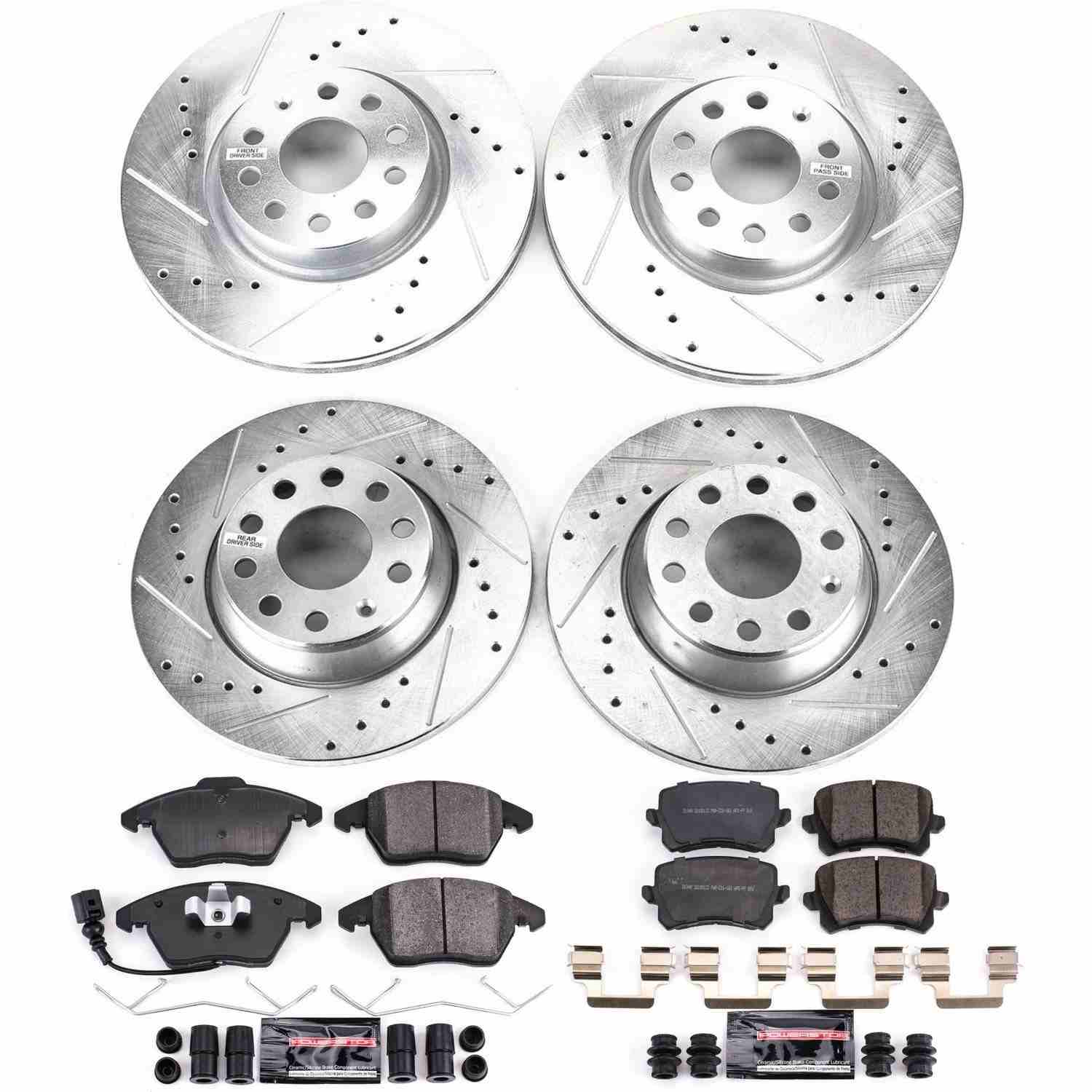 Power Stop 2009 Volkswagen Passat Front & Rear Z23 Evolution Sport Brake Kit