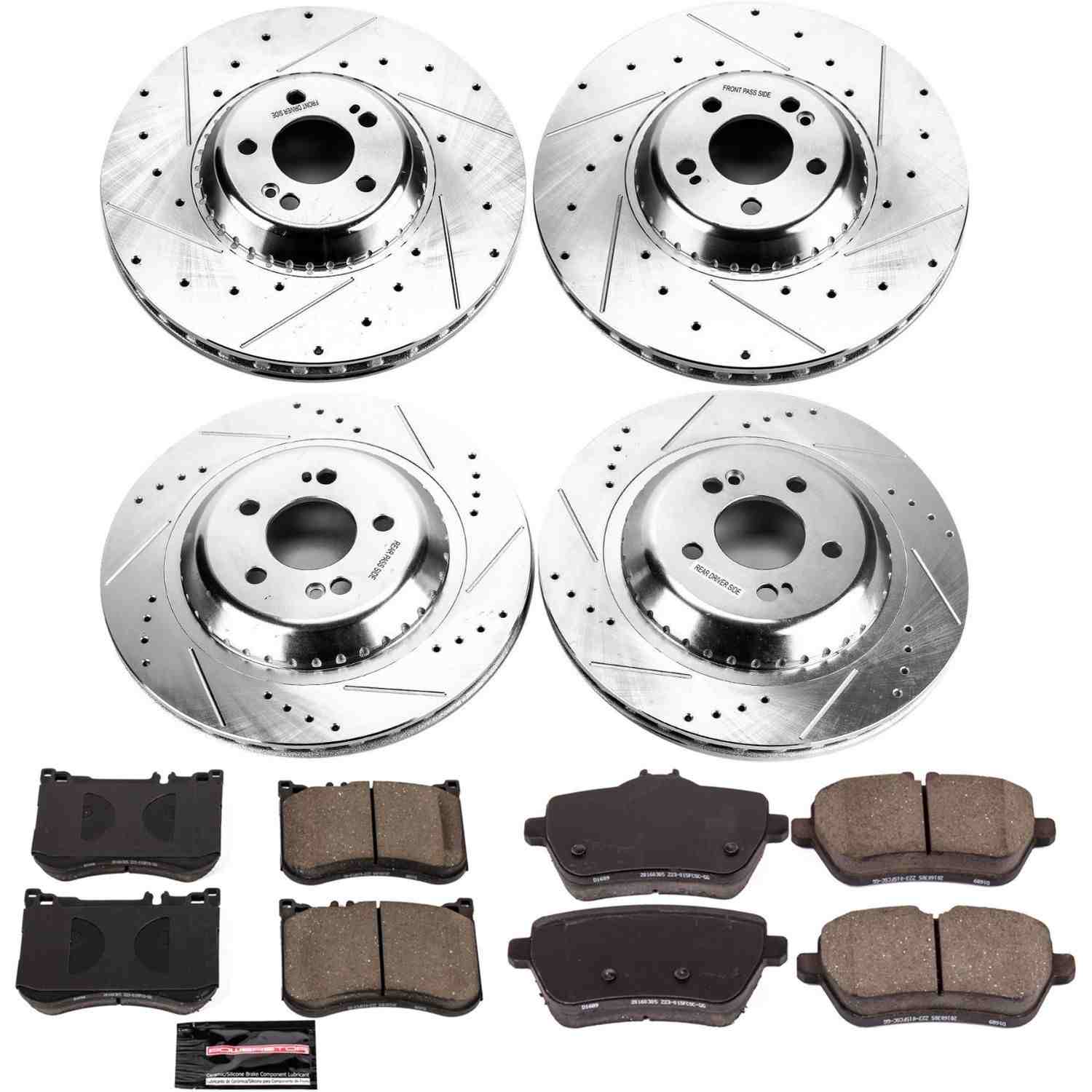 Power Stop 2017 Mercedes-Benz Maybach S550 Front & Rear Z23 Evolution Brake Kit