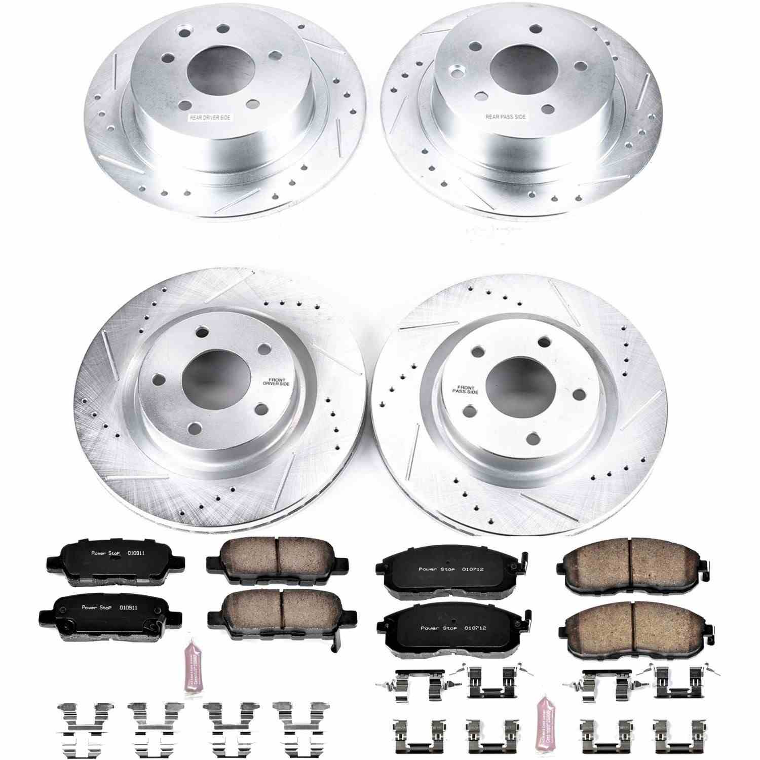 Power Stop 07-10 Nissan Altima Front & Rear Z23 Evolution Sport Brake Kit