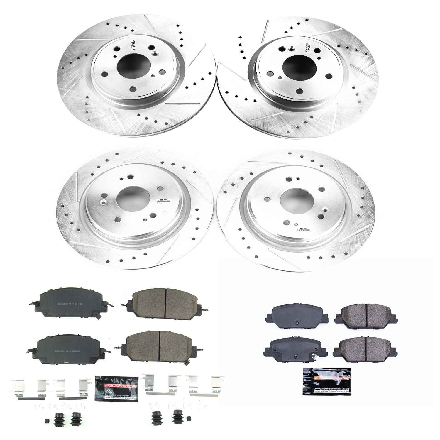 Power Stop 17-18 Honda CR-V Front & Rear Z23 Evolution Sport Brake Kit