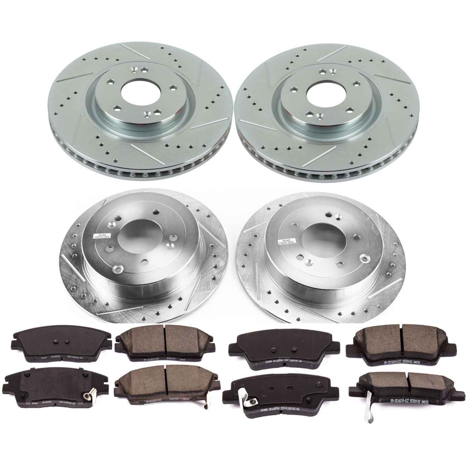 Power Stop 17-19 Kia Sportage Front & Rear Z23 Evolution Sport Brake Kit