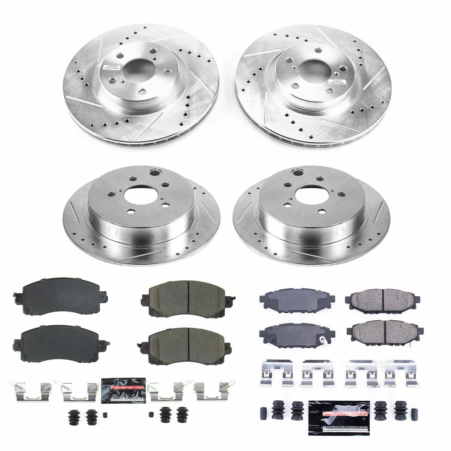Power Stop 17-19 Subaru Impreza Front & Rear Z23 Evolution Sport Brake Kit