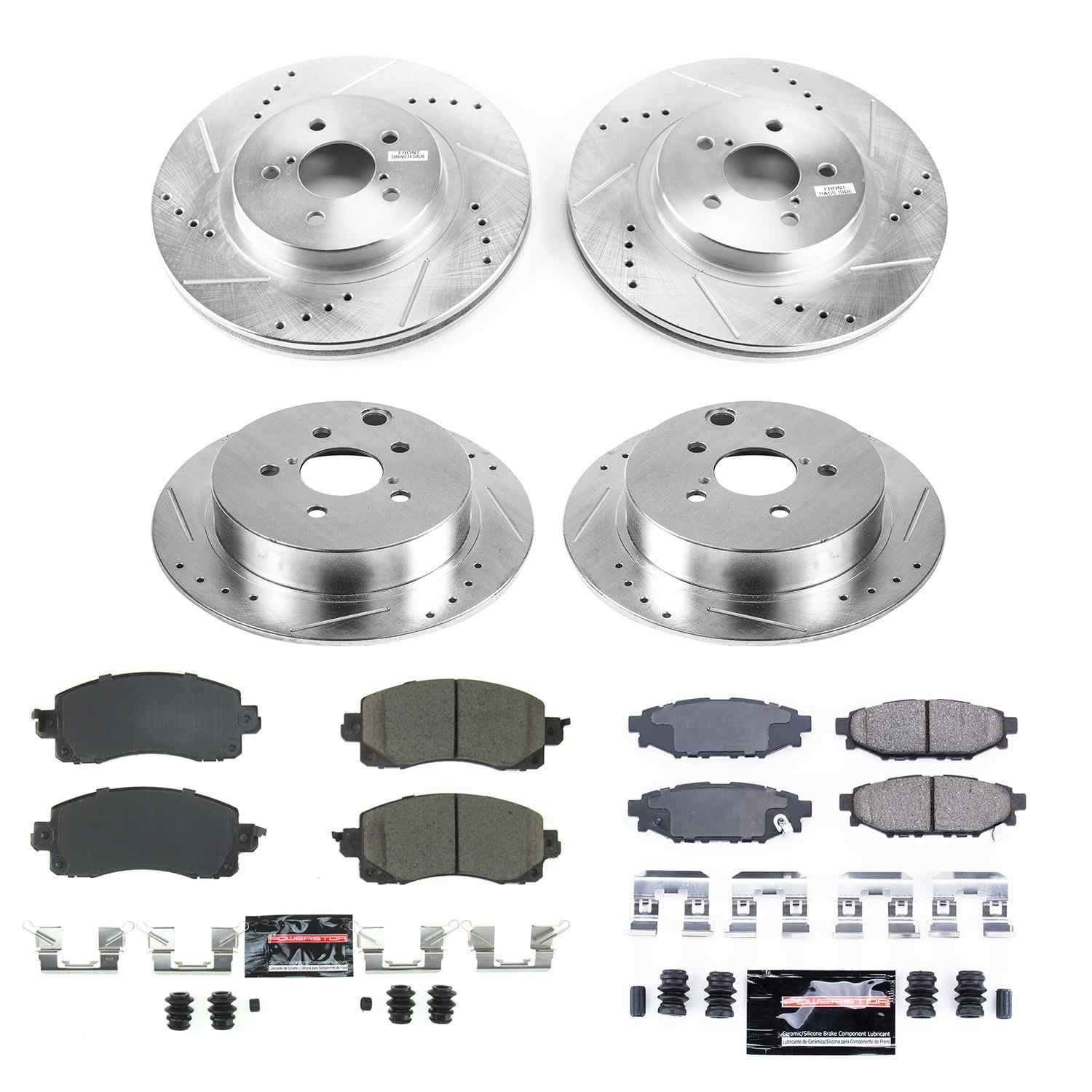 Power Stop 2018 Subaru Crosstrek Front & Rear Z23 Evolution Sport Brake Kit