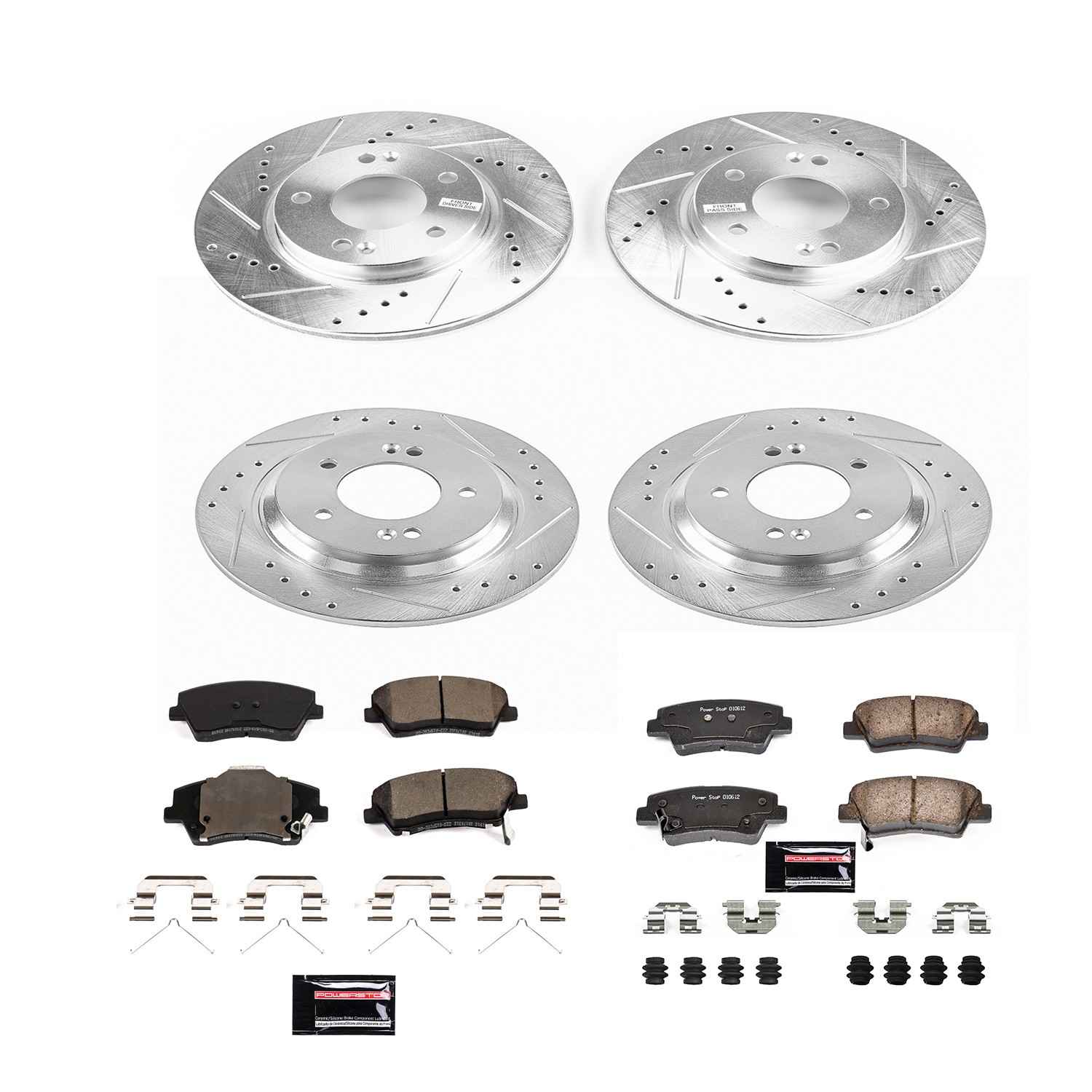 Power Stop 2017 Hyundai Ioniq Front & Rear Z23 Evolution Sport Brake Kit