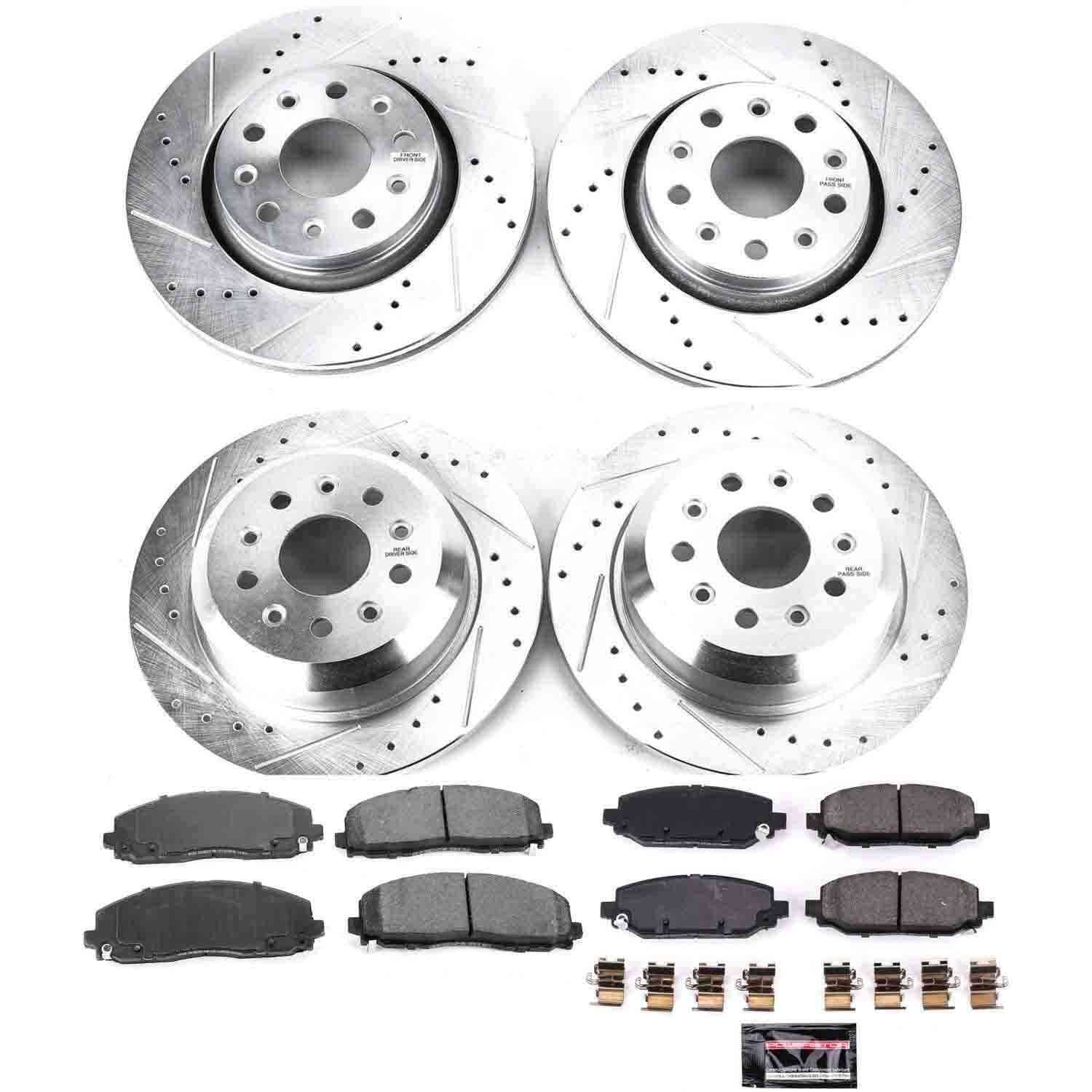 Power Stop 18-19 Jeep Wrangler Front & Rear Z23 Evolution Sport Brake Kit