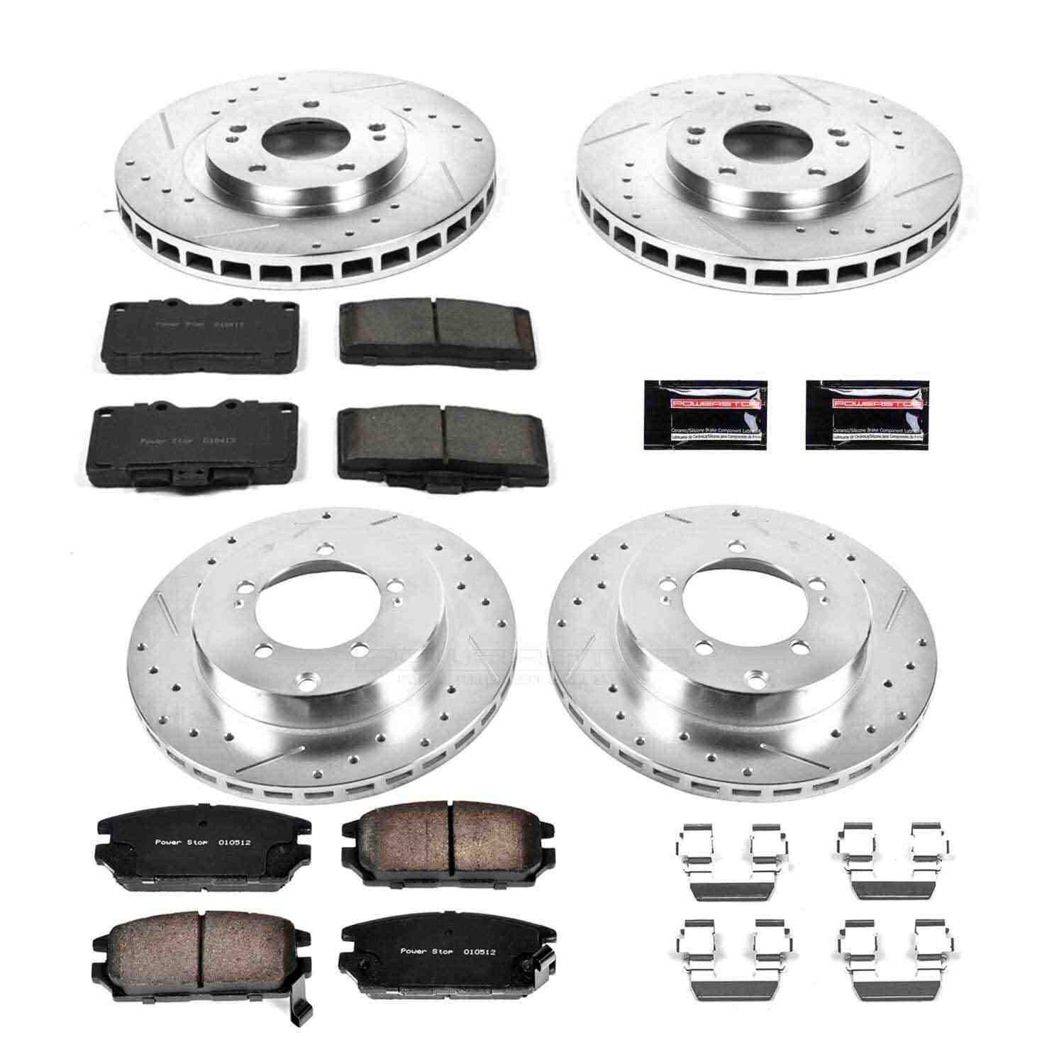 Power Stop 91-93 Dodge Stealth Front & Rear Z23 Evolution Sport Brake Kit