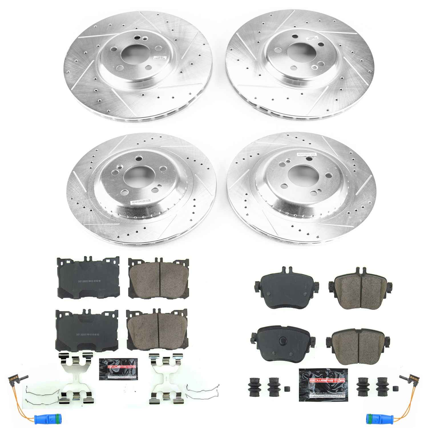 Power Stop 17-18 Mercedes-Benz E300 Front & Rear Z23 Evolution Sport Brake Kit