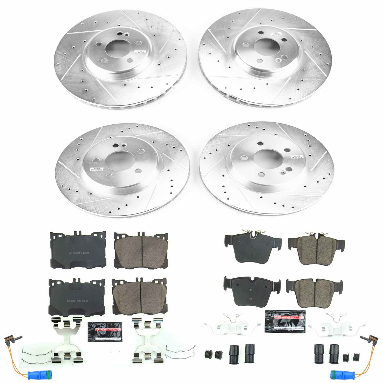 Power Stop 2018 Mercedes-Benz C43 AMG Front & Rear Z23 Evolution Sport Brake Kit