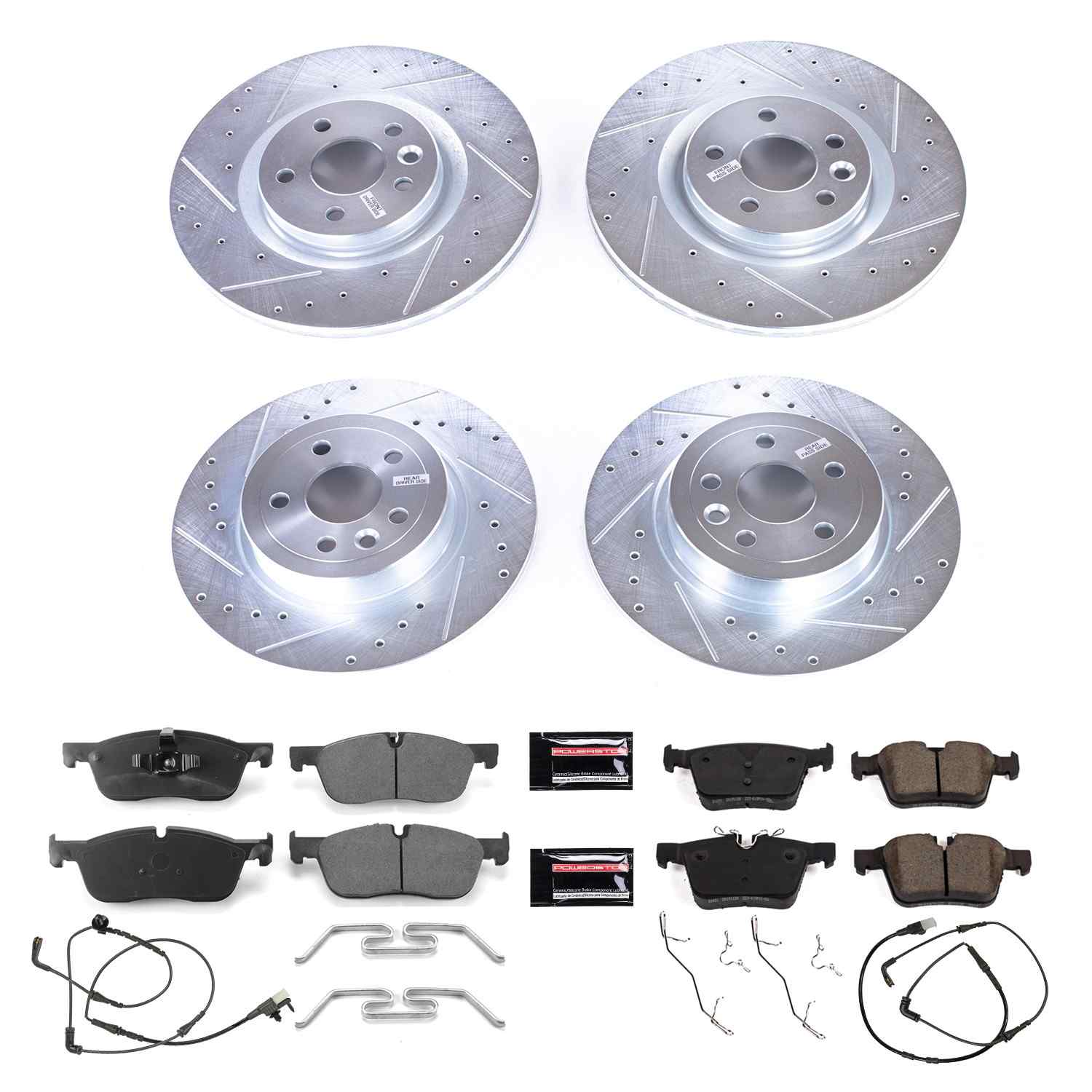 Power Stop 16-18 Land Rover Range Rover Evoque Front & Rear Z23 Evolution Sport Brake Kit