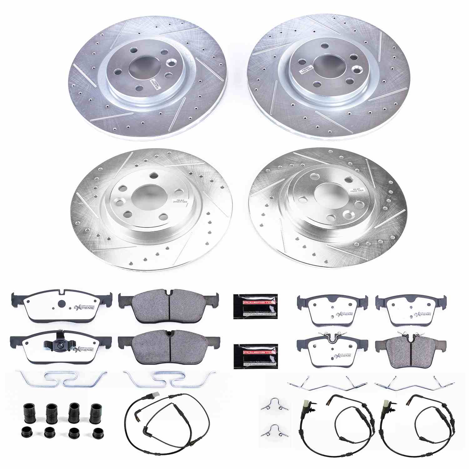 Power Stop 15-17 Land Rover Discovery Sport Front & Rear Z36 Truck & Tow Brake Kit
