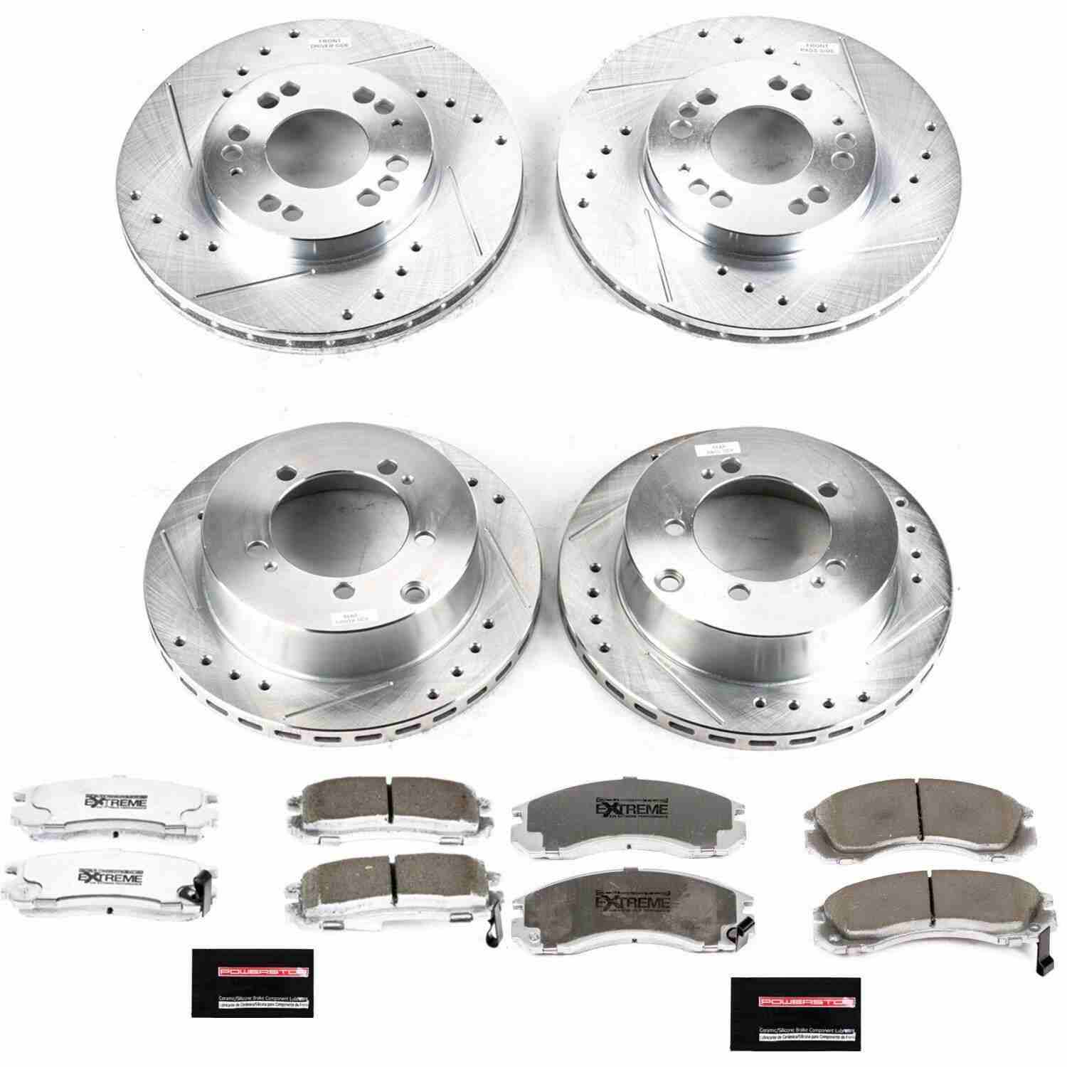 Power Stop 91-96 Dodge Stealth Front & Rear Z26 Street Warrior Brake Kit