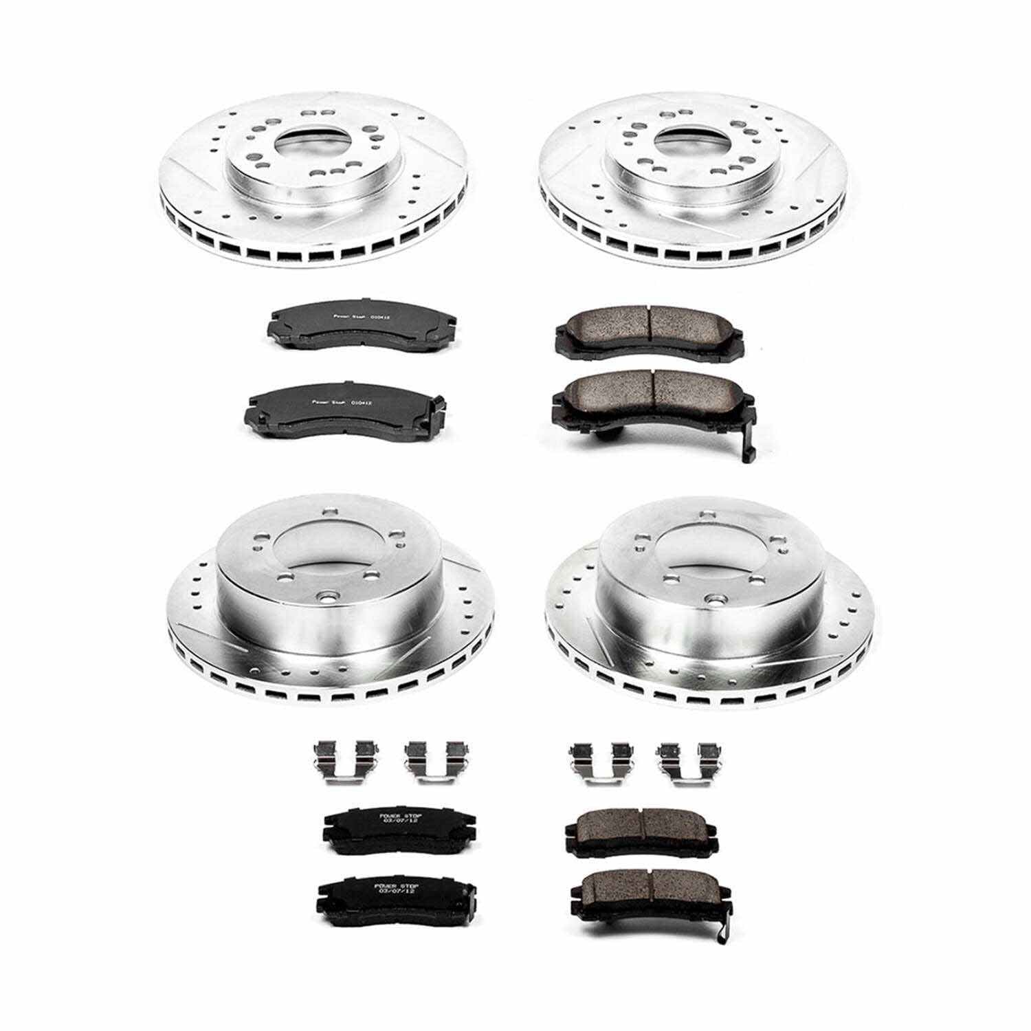 Power Stop 91-96 Dodge Stealth Front & Rear Z23 Evolution Sport Brake Kit