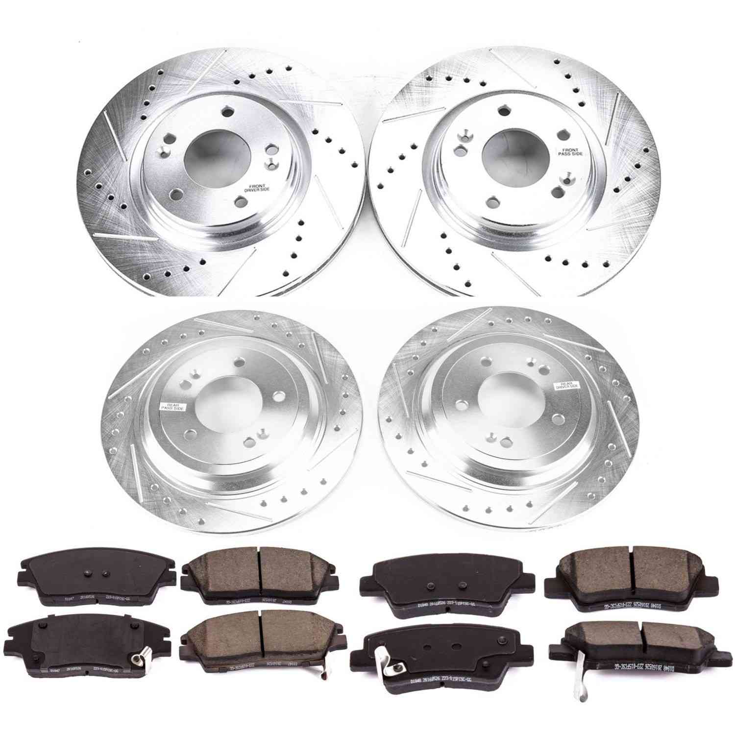 Power Stop 17-18 Kia Sportage Front & Rear Z23 Evolution Sport Brake Kit