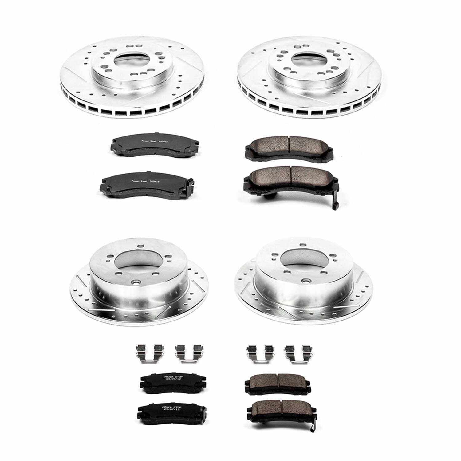 Power Stop 95-97 Eagle Talon Front & Rear Z23 Evolution Sport Brake Kit