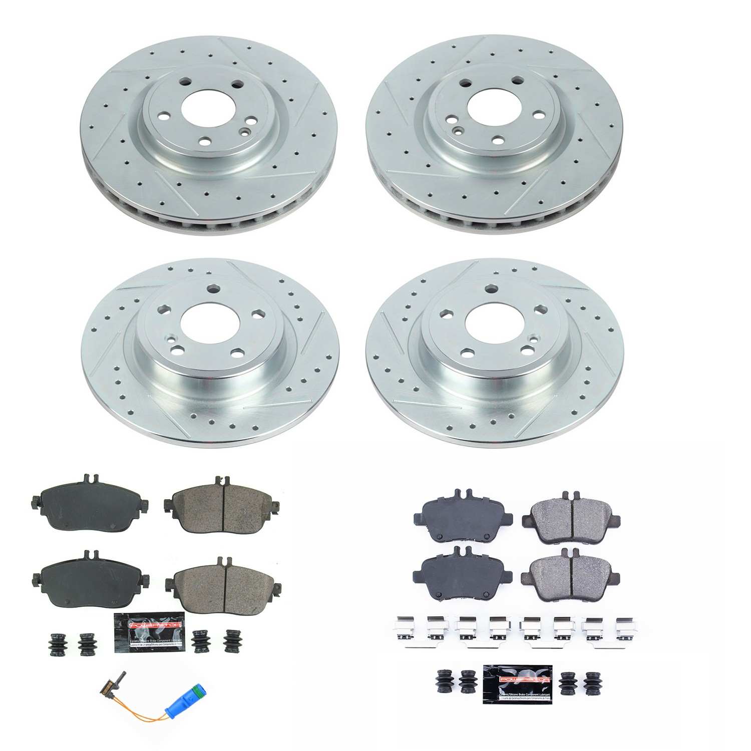Power Stop 17-19 Infiniti QX30 Front & Rear Z23 Evolution Sport Brake Kit