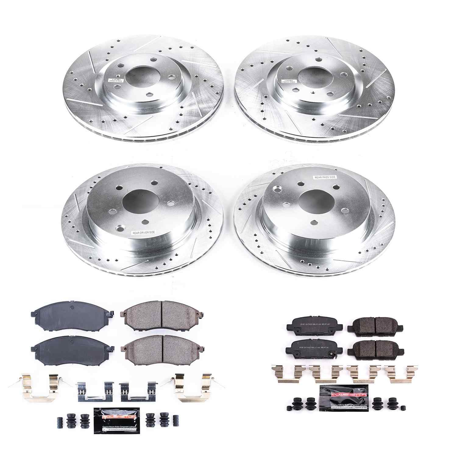 Power Stop 18-19 Infiniti Q70 Front & Rear Z23 Evolution Sport Brake Kit